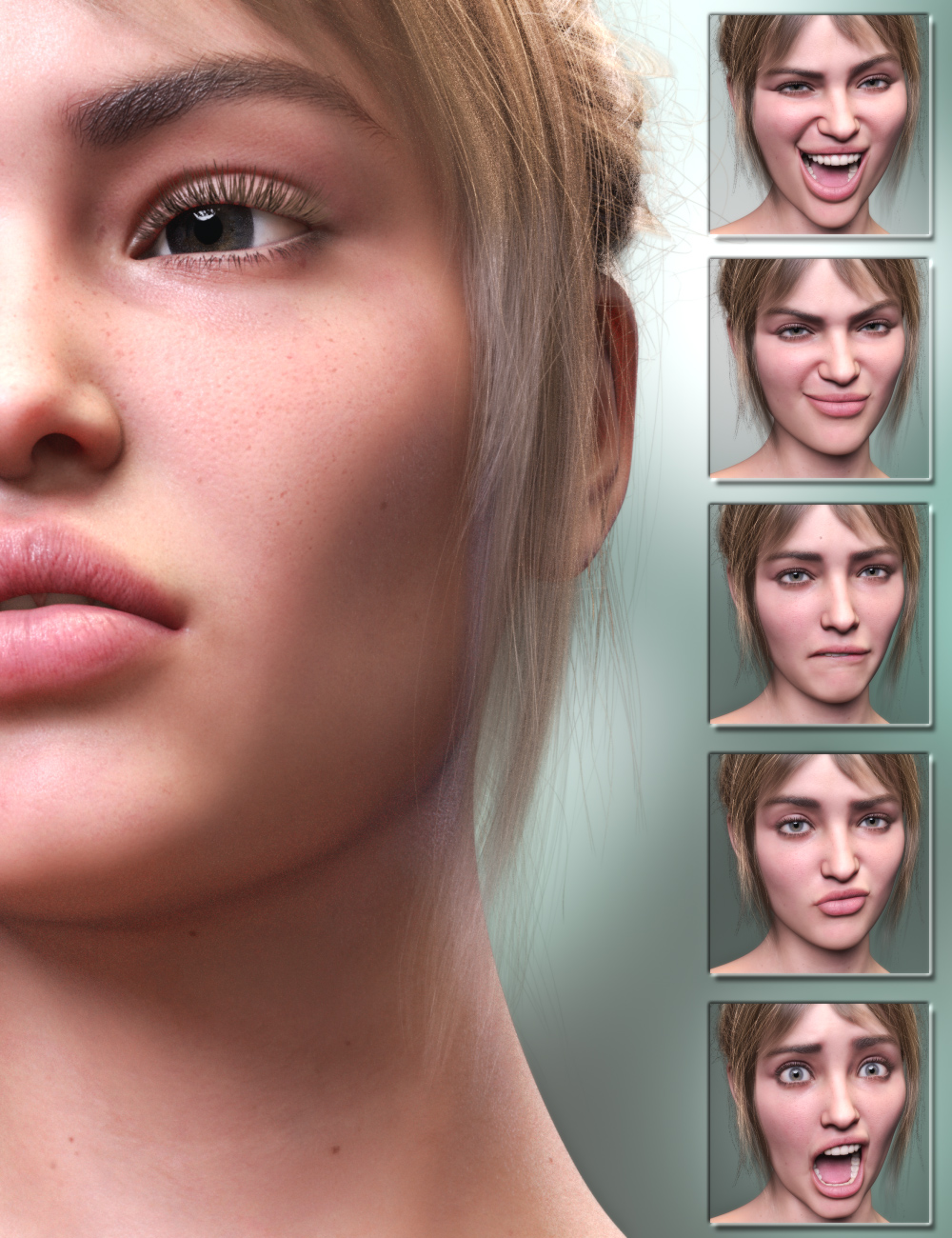 Big Expressive 8.1 for Genesis 8.1 Female by: Neikdian, 3D Models by Daz 3D