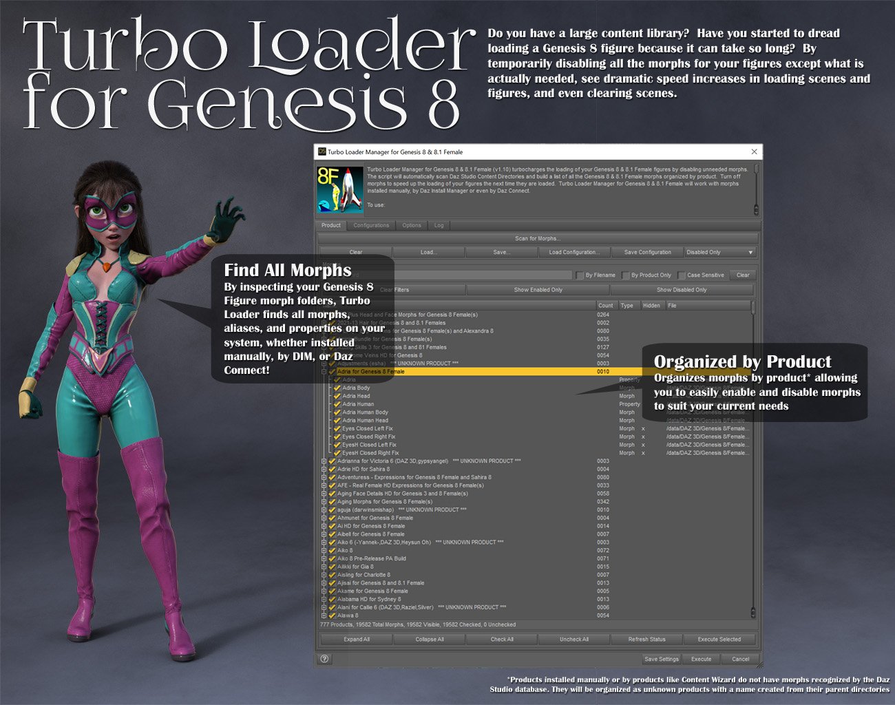 Turbo Loader for Genesis 8 and 8.1 Turbo Loader for Genesis 8 and 8.1 by: RiverSoft Art, 3D Models by Daz 3D
