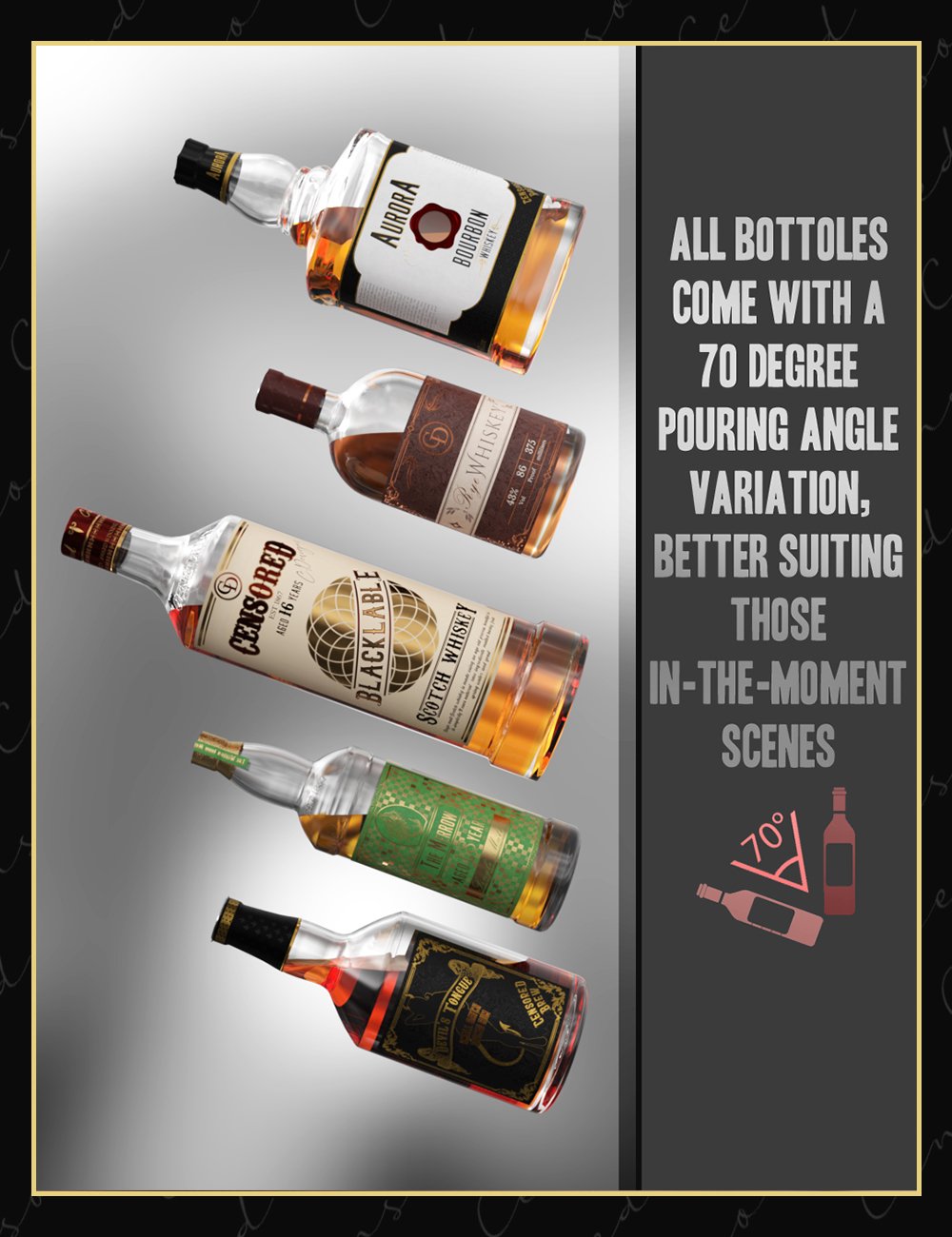 The Censored Cellar: Wine and Whiskey Props and Shaders The Censored Cellar: Wine and Whiskey Props and Shaders by: Censored, 3D Models by Daz 3D