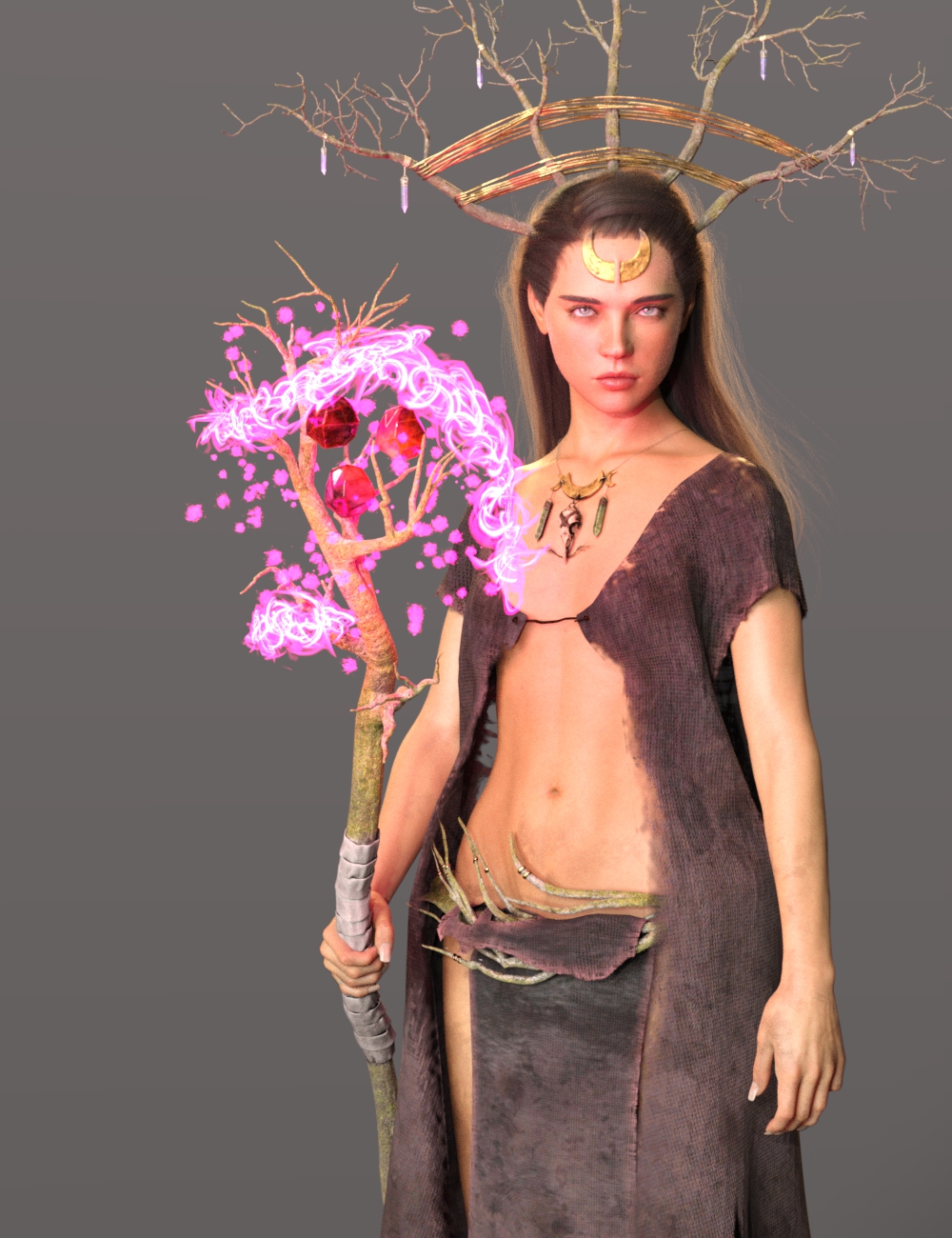 dForce Woodland Witch Outfit for Genesis 8.1 Females