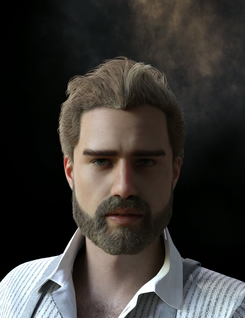 Jeremy Professional Hairstyle and Beard for Genesis 8 and 8.1 Males
