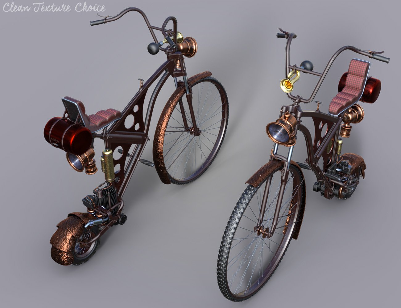 Steampunk Penny-farthing Bike by: ForbiddenWhispersDavid Brinnen, 3D Models by Daz 3D