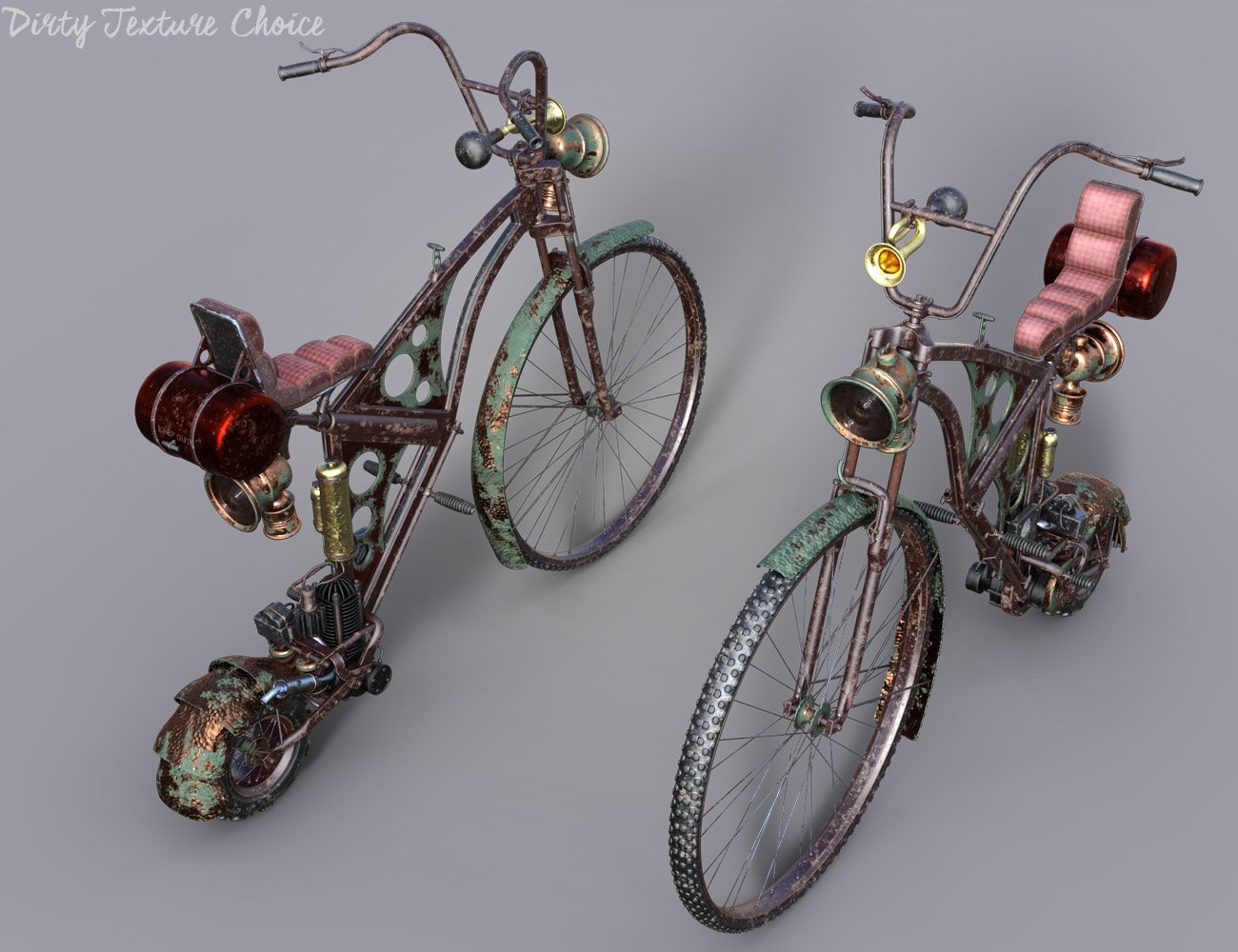 Steampunk Penny-farthing Bike by: ForbiddenWhispersDavid Brinnen, 3D Models by Daz 3D