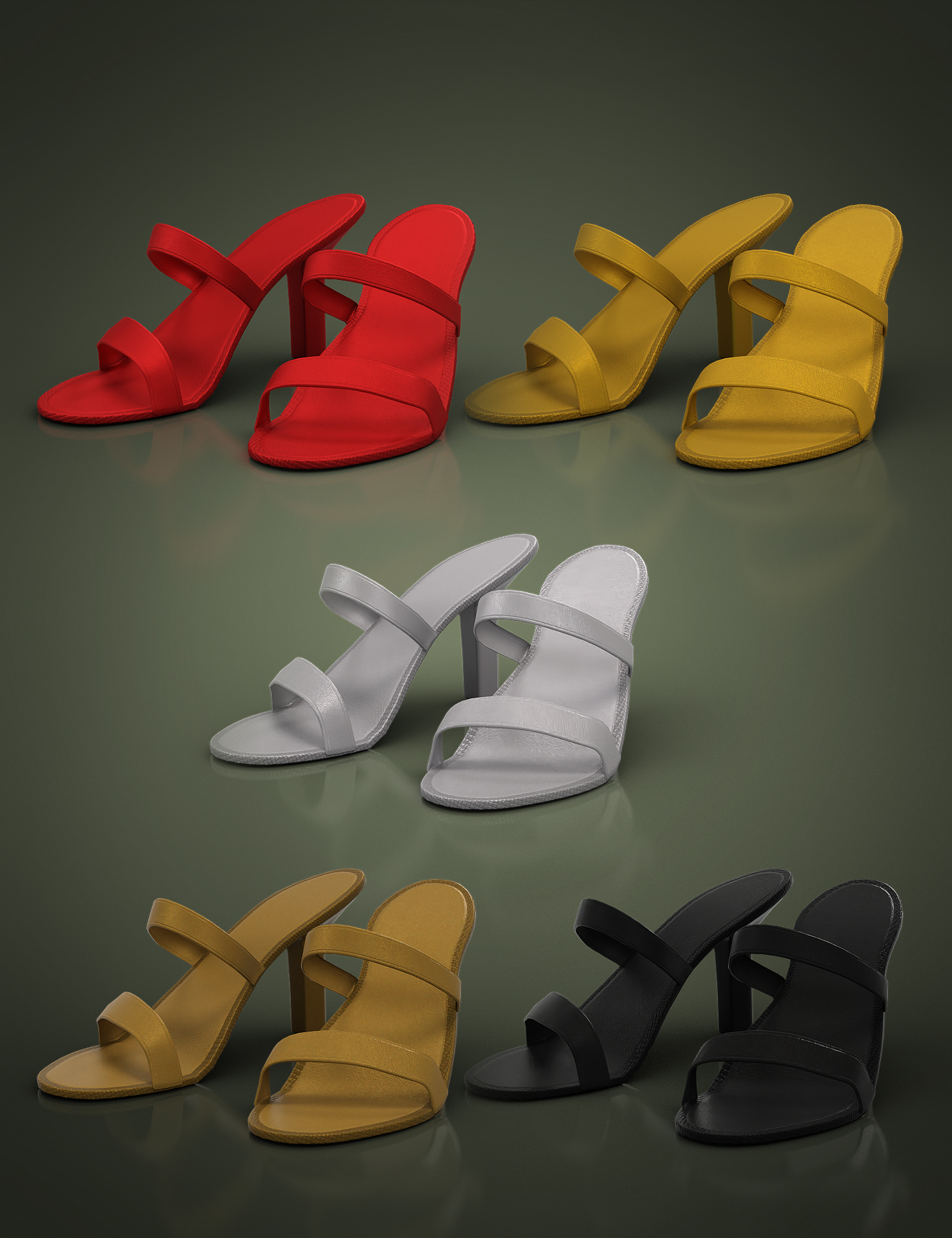 AMDU Outfit Heels for Genesis 8 and 8.1 Females | Daz 3D