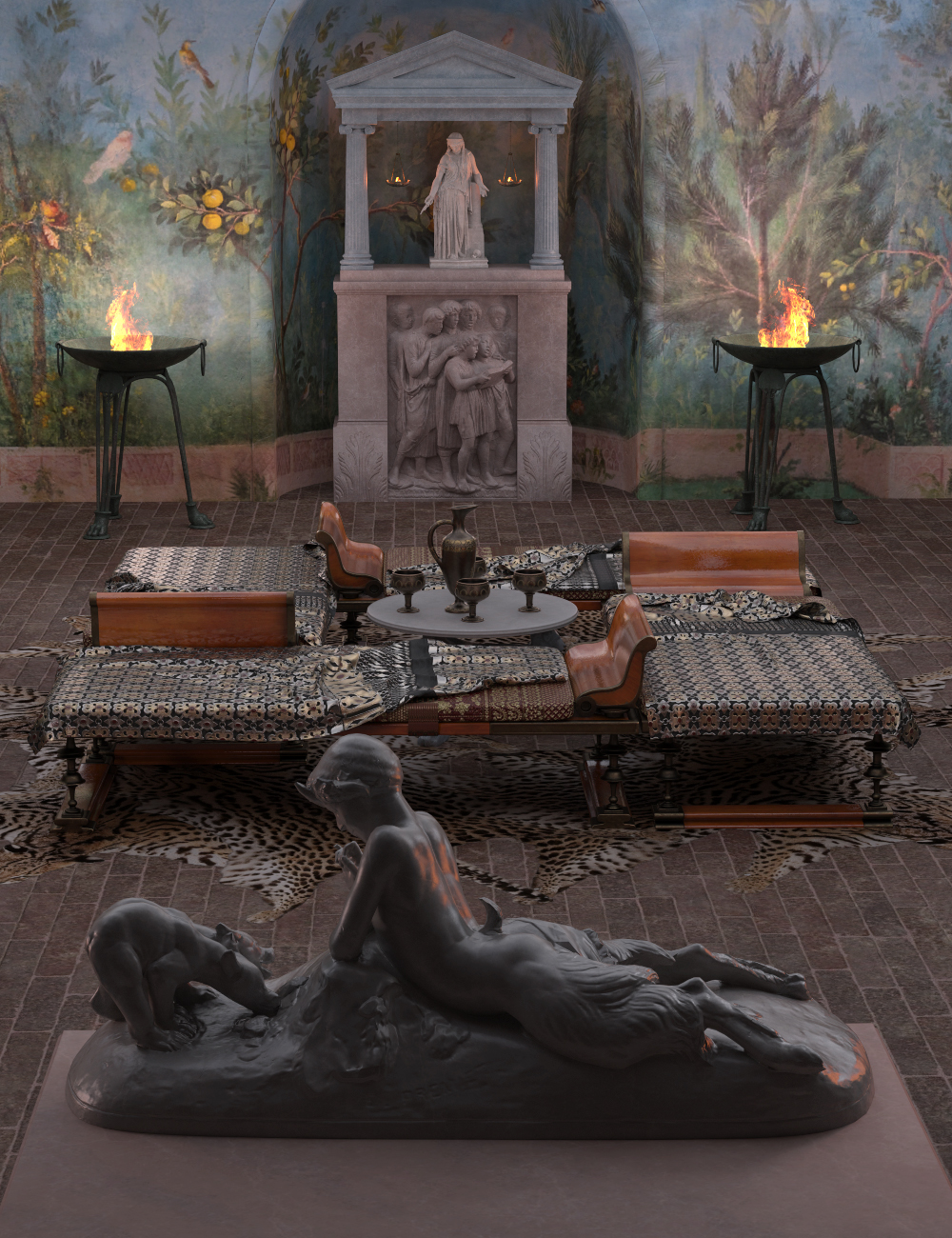 The Domus of Victory Bath and Triclinium by: Deepsea, 3D Models by Daz 3D