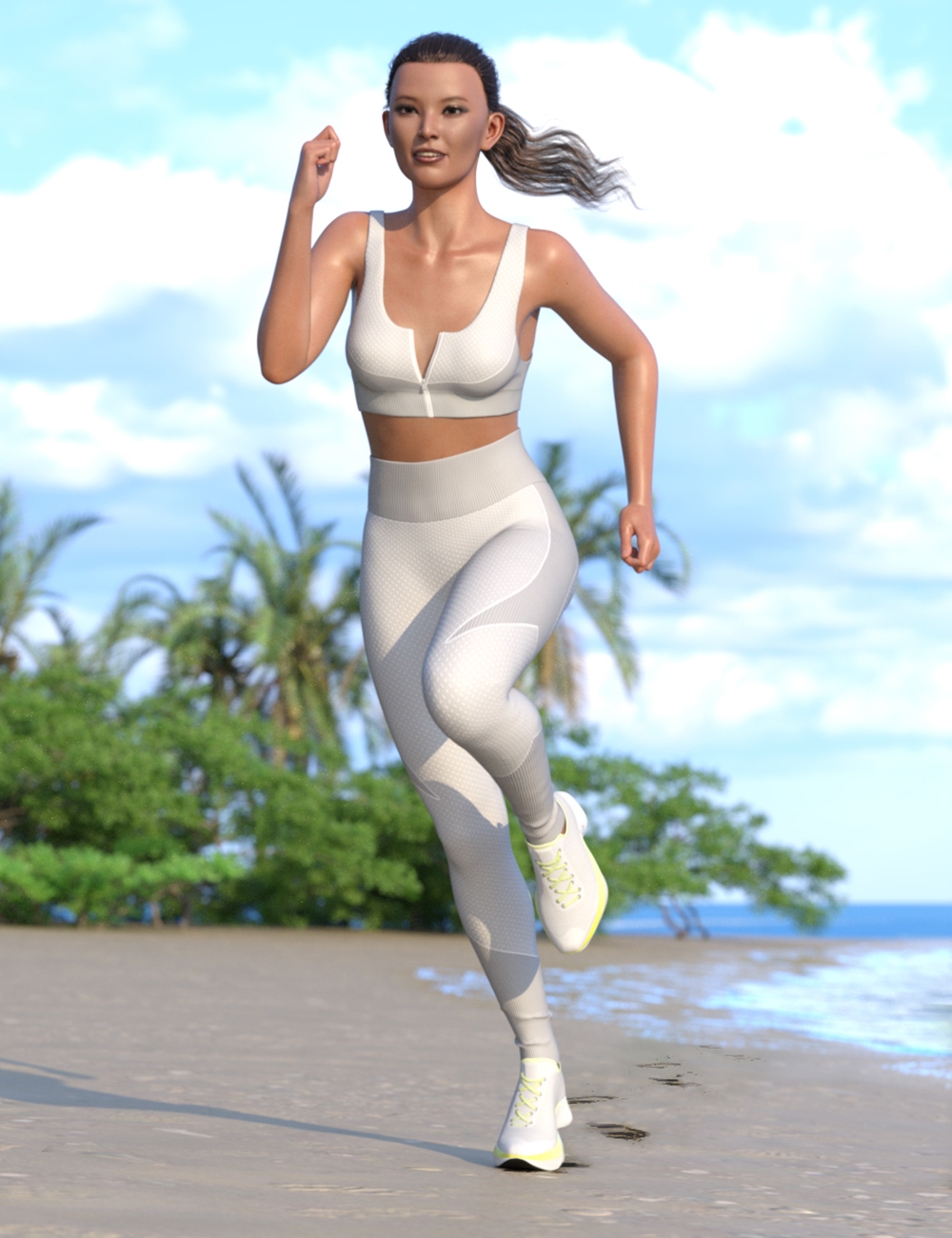 Active Training Sneakers for Genesis 8.1 Females by: Blue Rabbit, 3D Models by Daz 3D