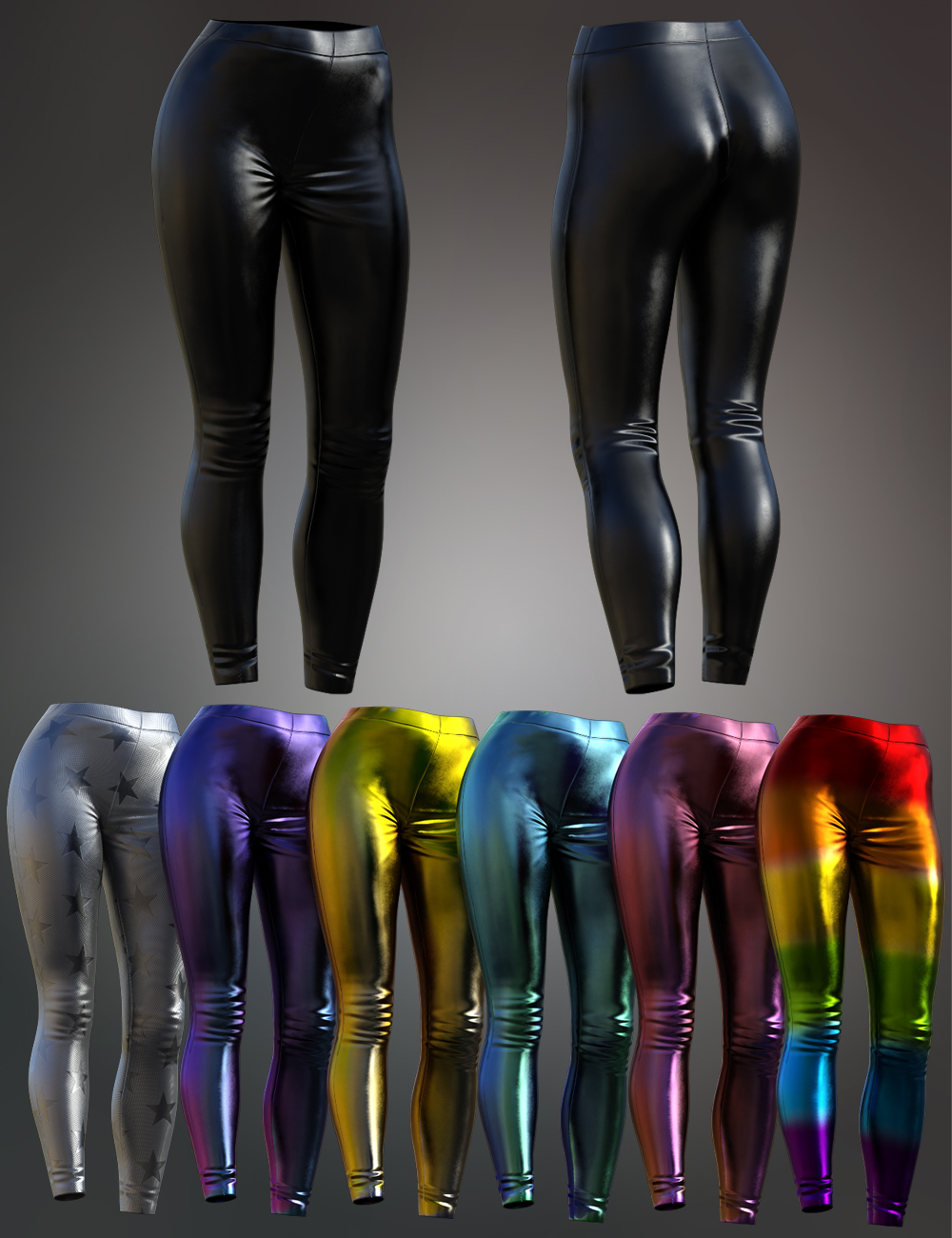 Gothic Style V5 Pants for Genesis 8 and 8.1 Females