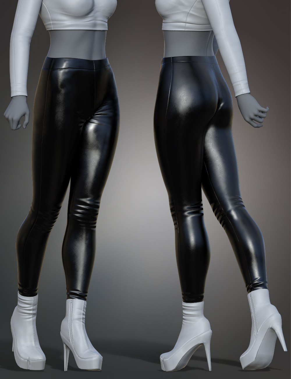 Gothic Style V5 Pants for Genesis 8 and 8.1 Females | Daz 3D