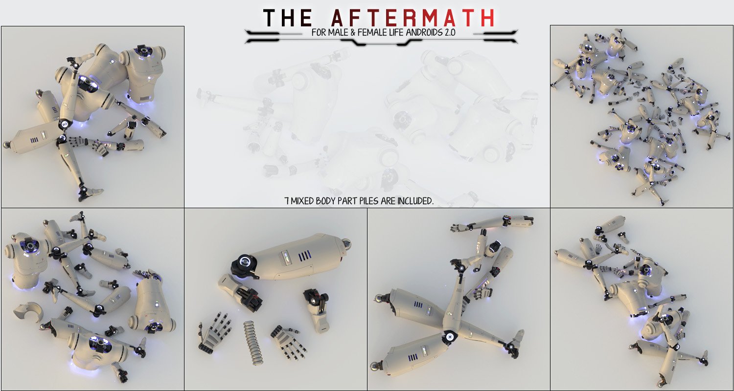 The Aftermath Recycling Presets for Life Android 2.0 by: ForbiddenWhispers, 3D Models by Daz 3D