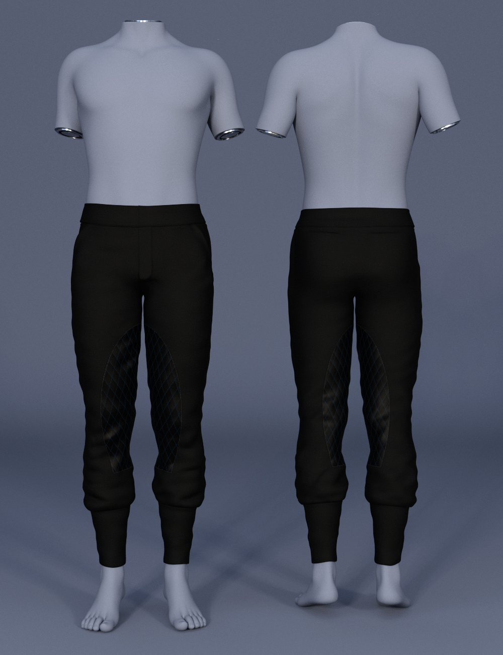 Futuristic Formal Outfit Pants for Genesis 8 and 8.1 Males