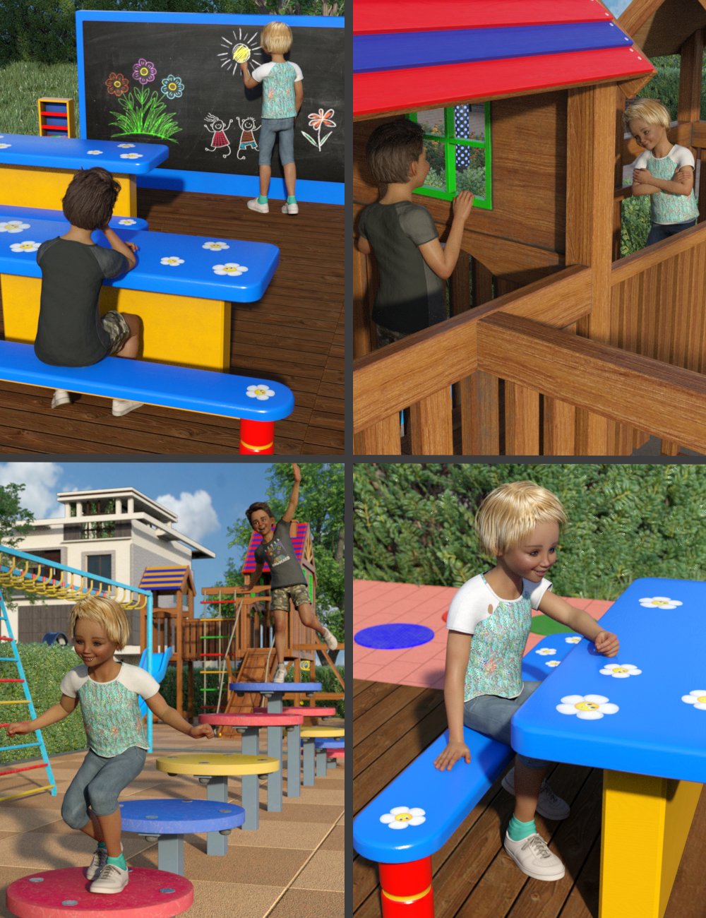 Kids Zone Poses for Genesis 8.1 Male and Genesis 8.1 Female Kids Zone Poses for Genesis 8.1 Male and Genesis 8.1 Female by: petipet, 3D Models by Daz 3D