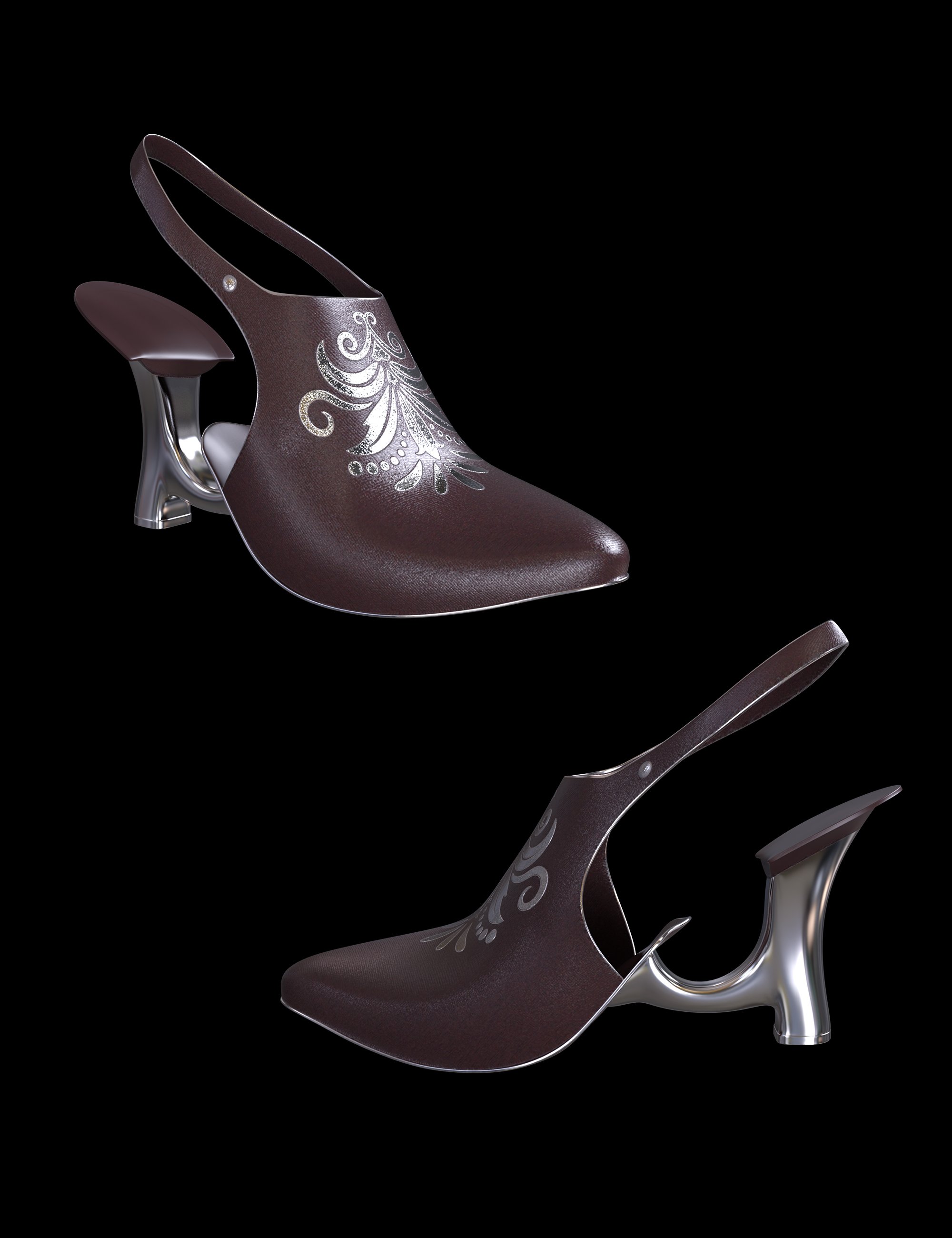 Elena Dark Queen Outfit Heels for Genesis 8 and 8.1 Females Elena Dark Queen Outfit Heels for Genesis 8 and 8.1 Females by: Beautyworks, 3D Models by Daz 3D