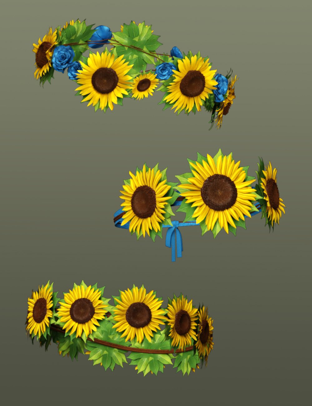 sunflower plants vs c4d free