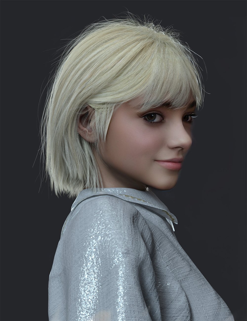 dForce Summer Sports Hair for Genesis 8 and 8.1 Females by: Nirvana, 3D Models by Daz 3D