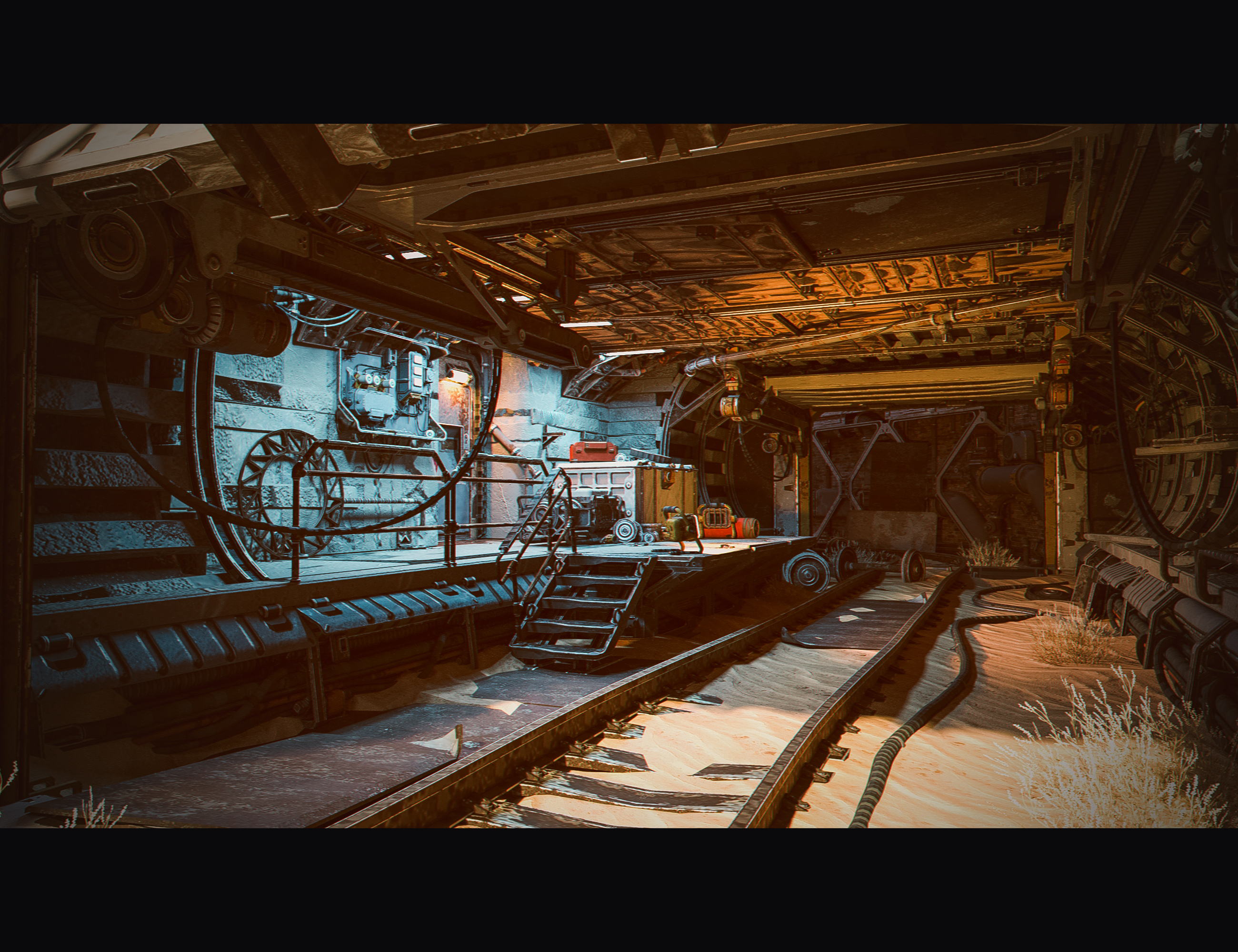 Sci-Fi Rusty Railyard by: PolishDekogon Studios, 3D Models by Daz 3D