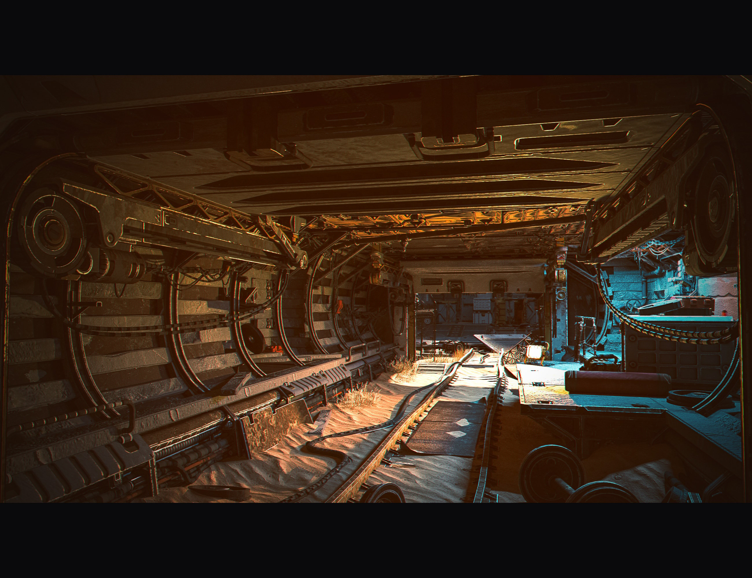 Sci-Fi Rusty Railyard by: PolishDekogon Studios, 3D Models by Daz 3D