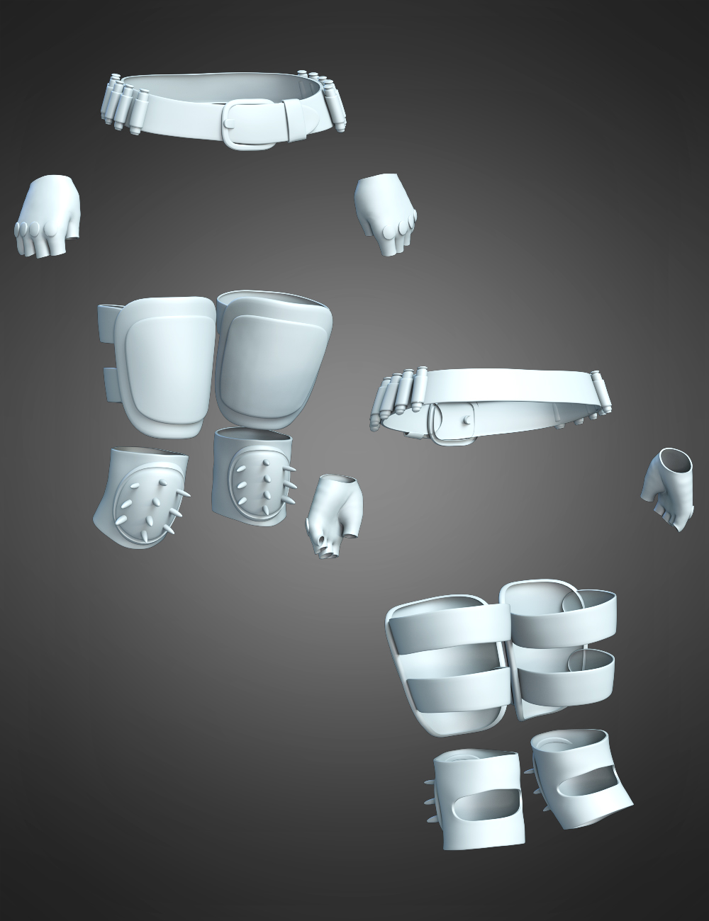 Urban Battle Accessories for Genesis 8.1 Females by: Yura, 3D Models by Daz 3D