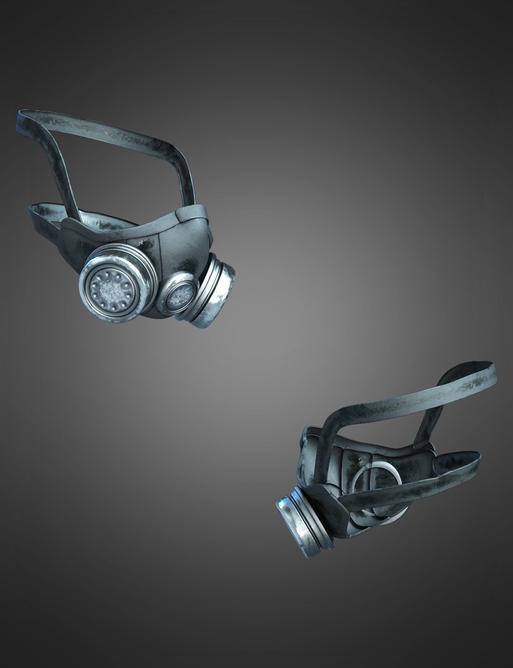 Urban Battle Gas Mask for Genesis 8.1 Females by: Yura, 3D Models by Daz 3D