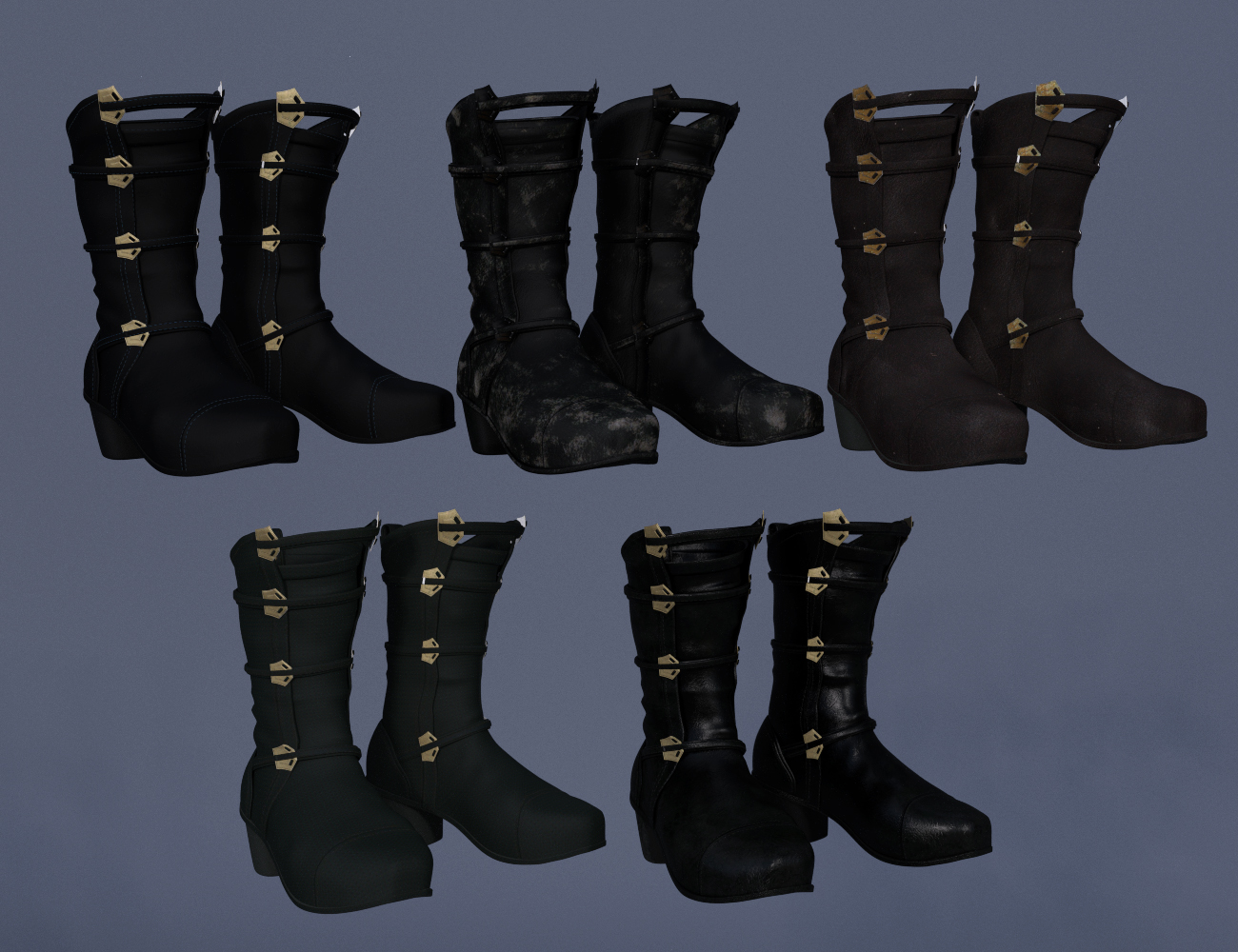 Futuristic Formal Outfit Boots for Genesis 8 and 8.1 Males by: Barbara BrundonUmblefuglyAnna Benjamin, 3D Models by Daz 3D
