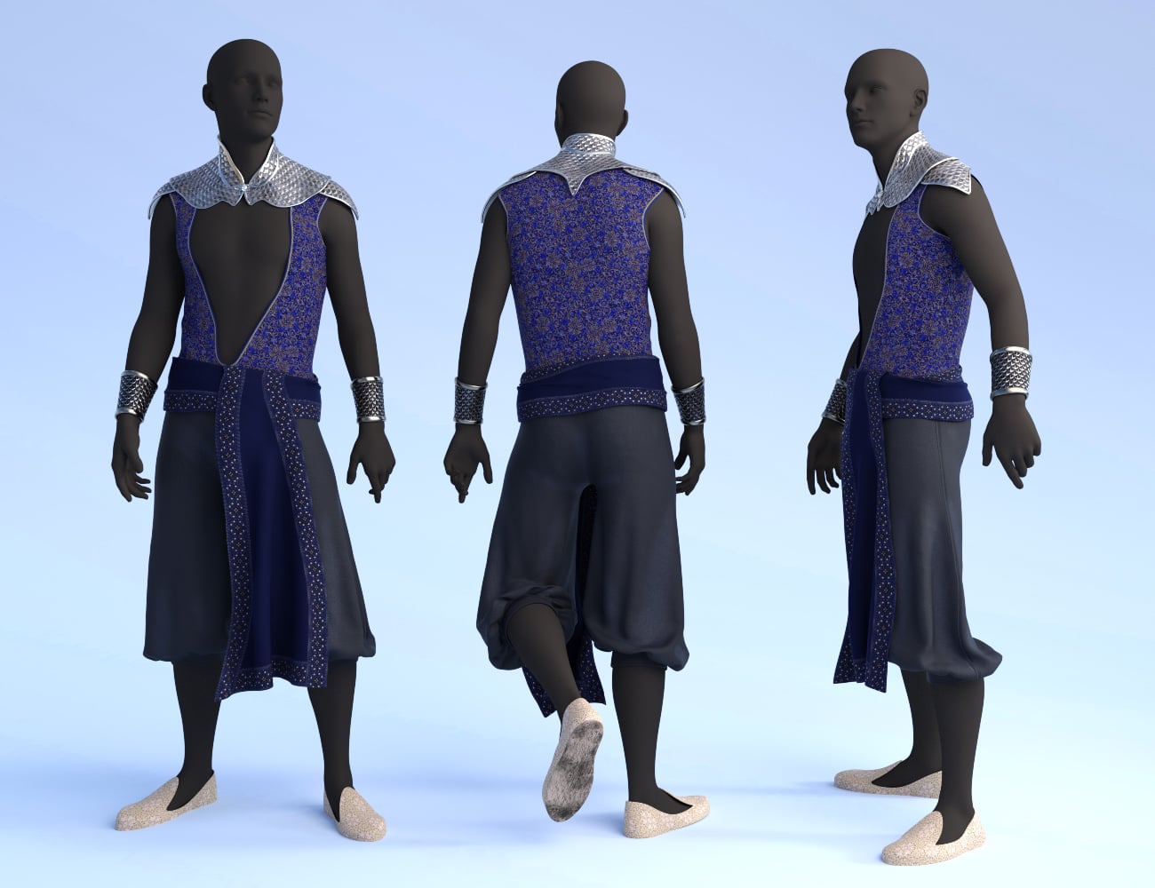 Fantasy Rogue Outfit Texture Add-on | Daz 3D