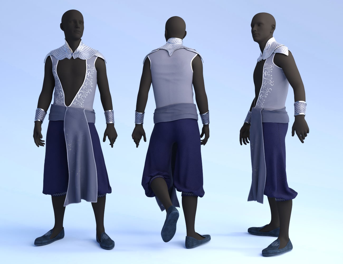 Fantasy Rogue Outfit Texture Add-on | Daz 3D