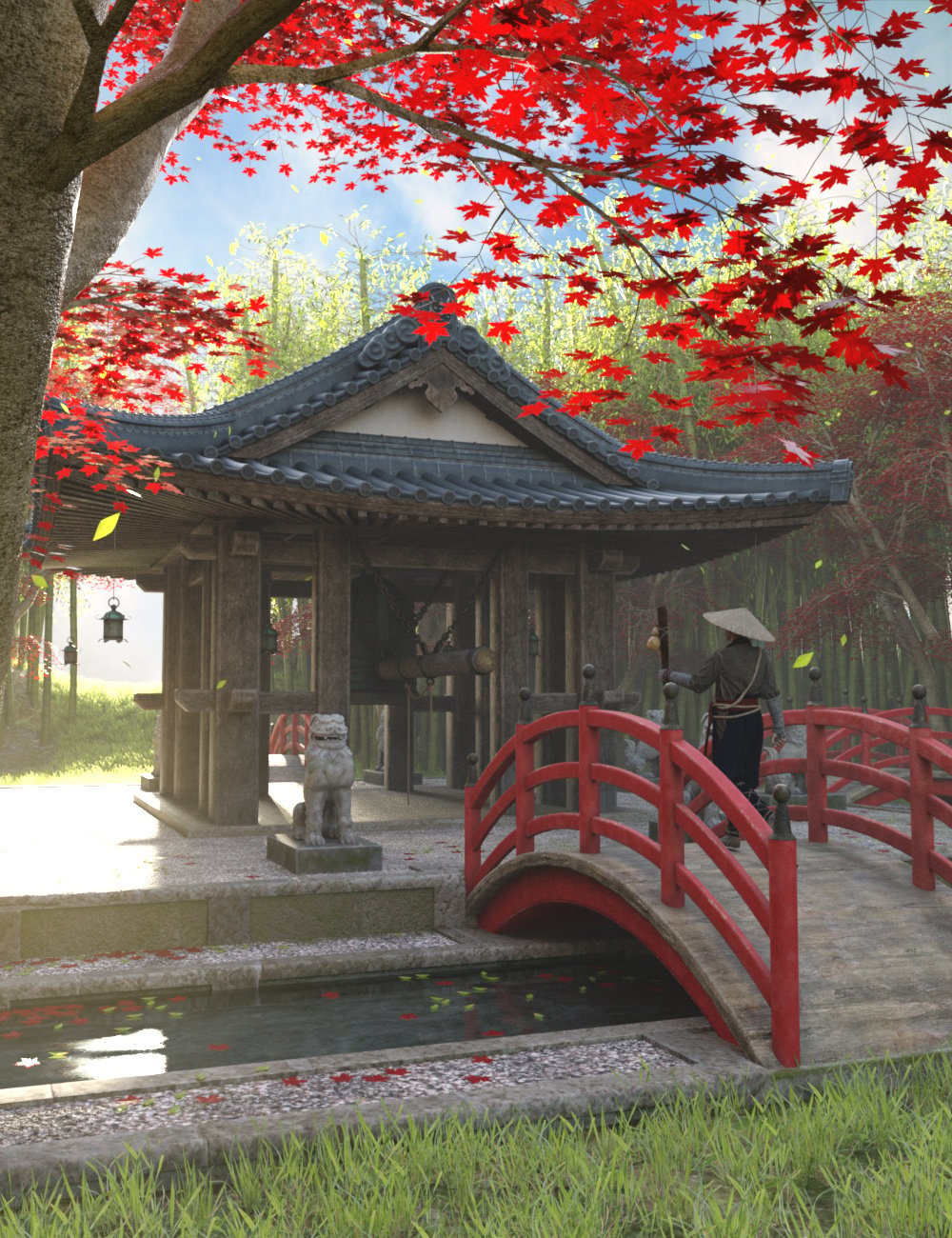 Japanese Bell Shrine by: Predatron, 3D Models by Daz 3D