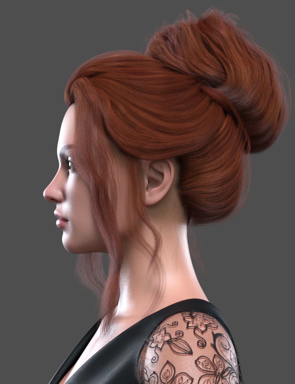 Libra Updo for Genesis 8 and 8.1 Female