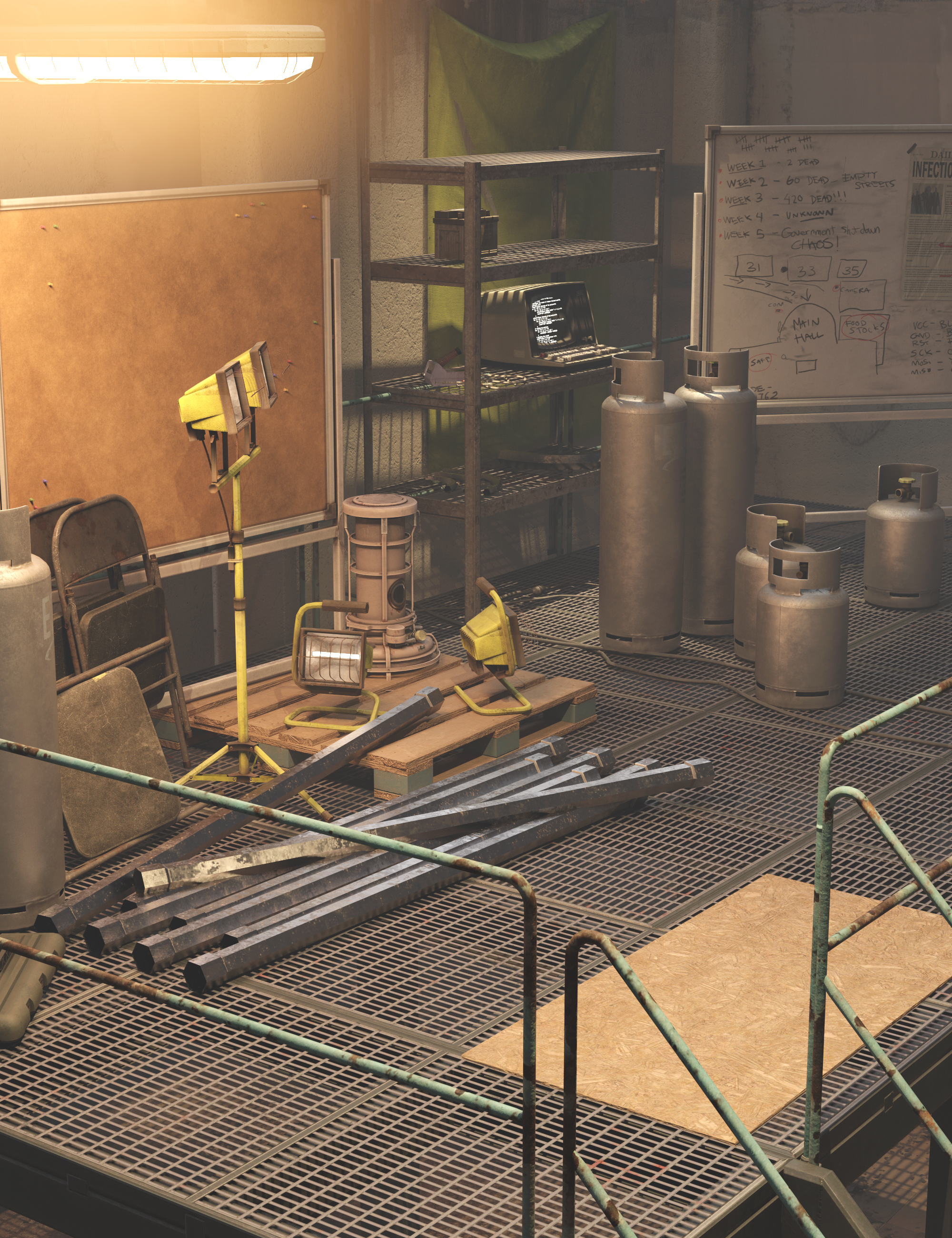 The Safe House Tools and Misc Props by: , 3D Models by Daz 3D
