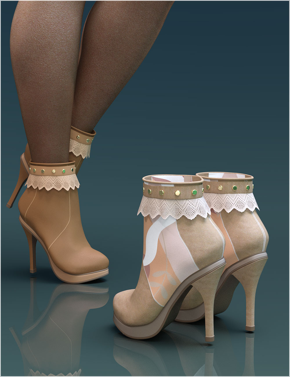 Ally Boots for Genesis 8 and 8.1 Females | Daz 3D