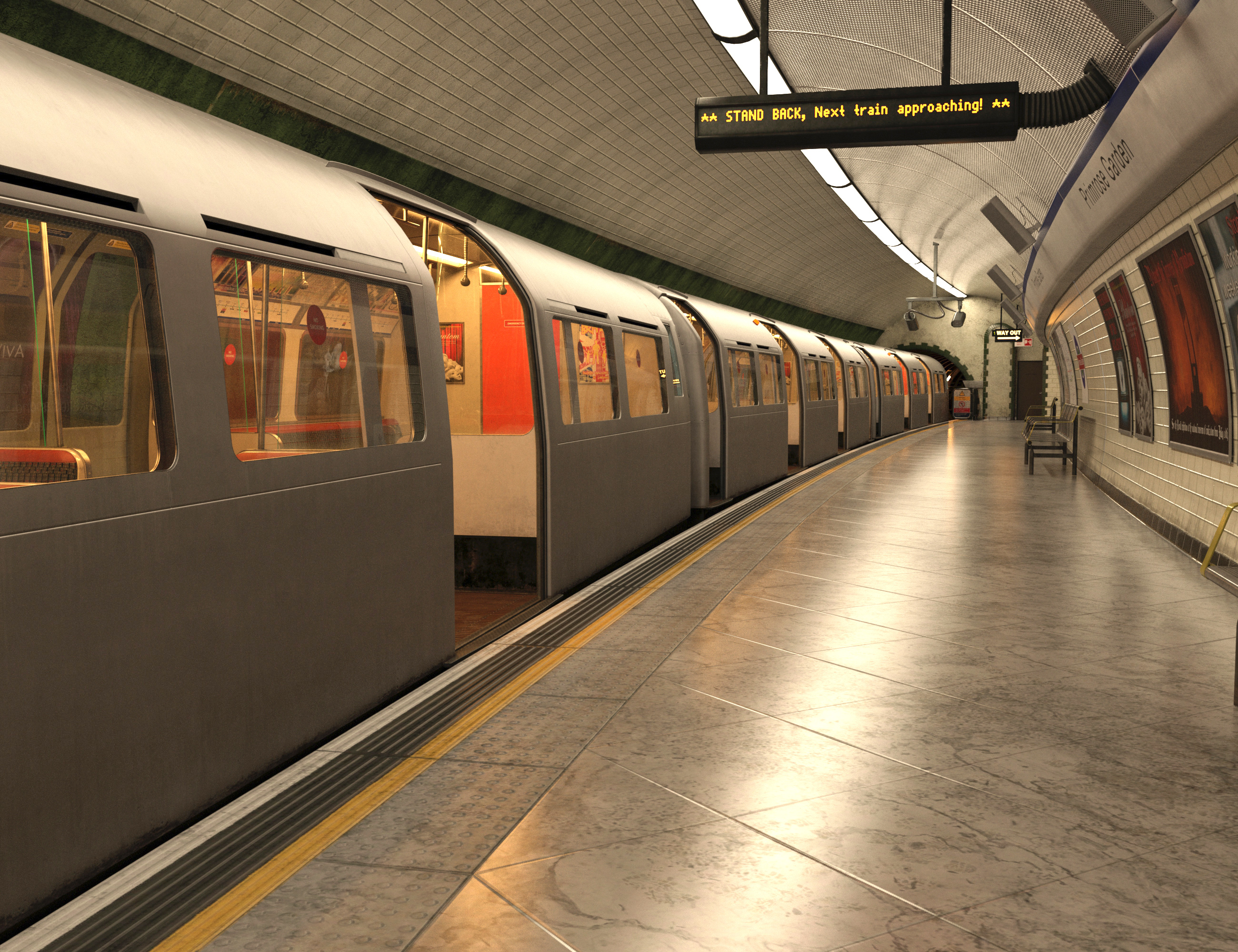 The Tube Train Daz 3D