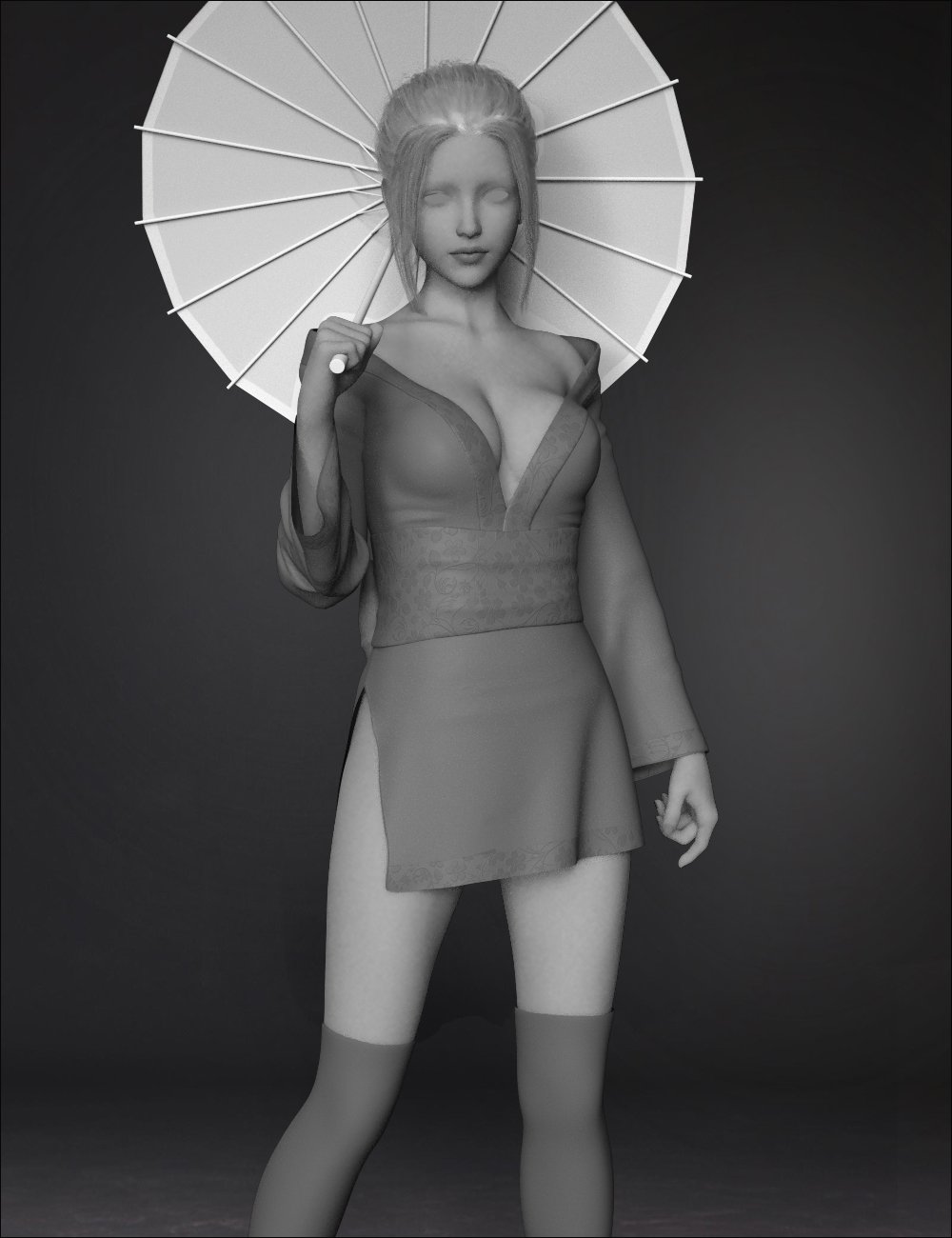 dForce Sakura Outfit for Genesis 8 and 8.1 Females by: Mytilus, 3D Models by Daz 3D