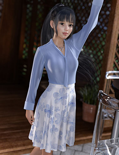 dForce Sumire Outfit for Genesis 8 and 8.1 Females by: tentman, 3D Models by Daz 3D