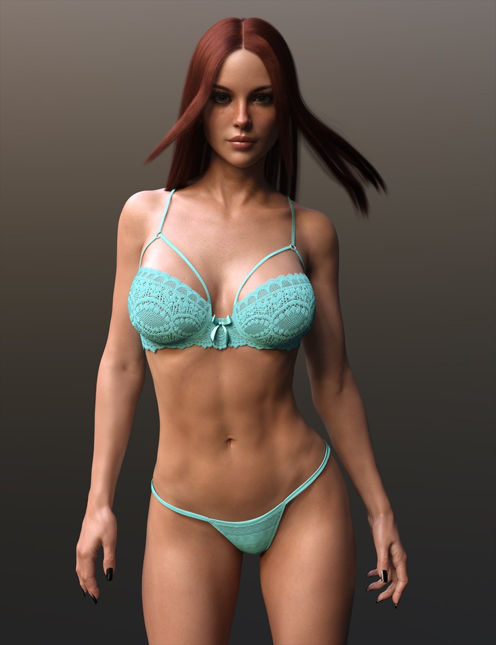 dForce X-Fashion Feminine Lingerie Set for Genesis 8 and 8.1 Females by: xtrart-3d, 3D Models by Daz 3D
