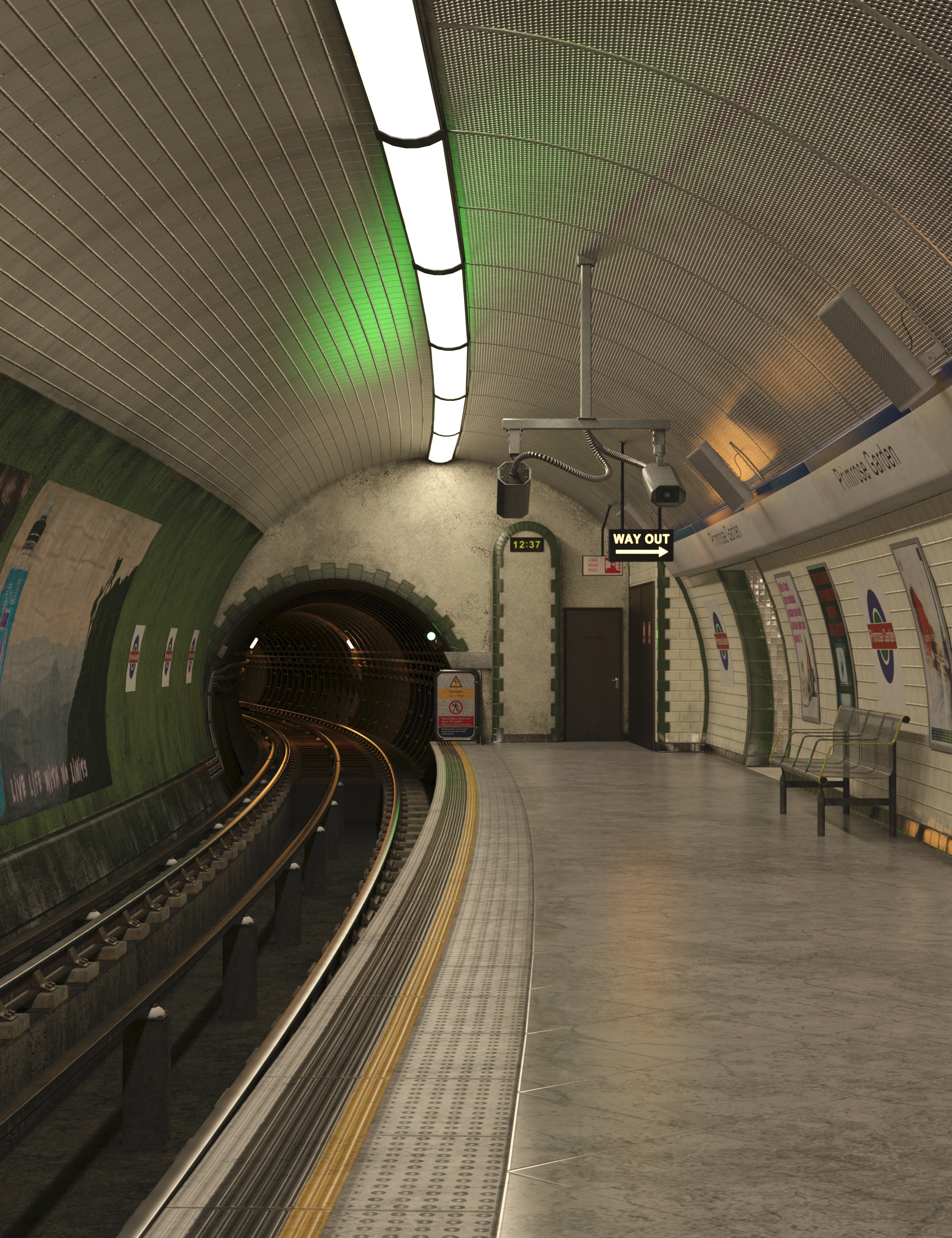 The Tube Station by: Dogz, 3D Models by Daz 3D