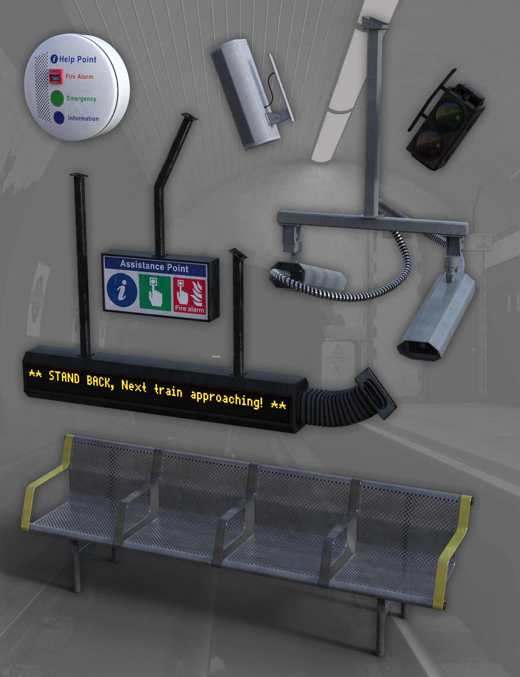 The Tube Station Daz 3D