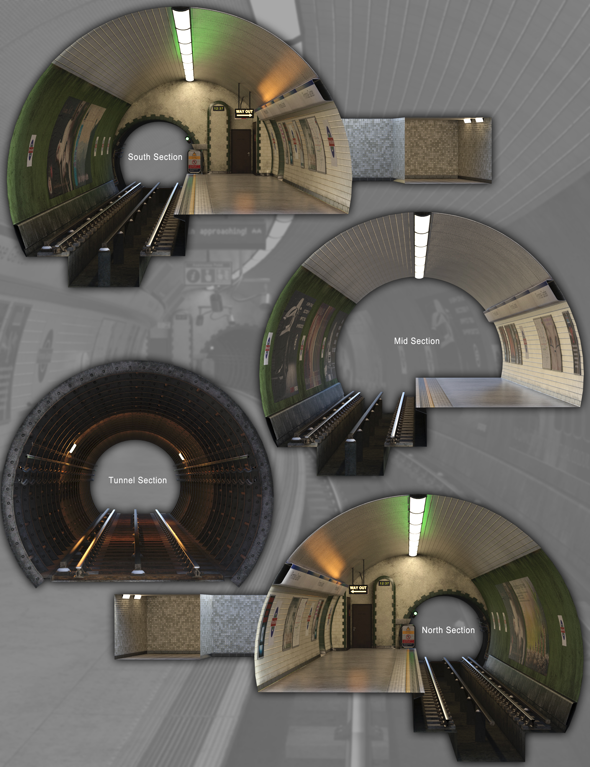 The Tube Station Daz 3D