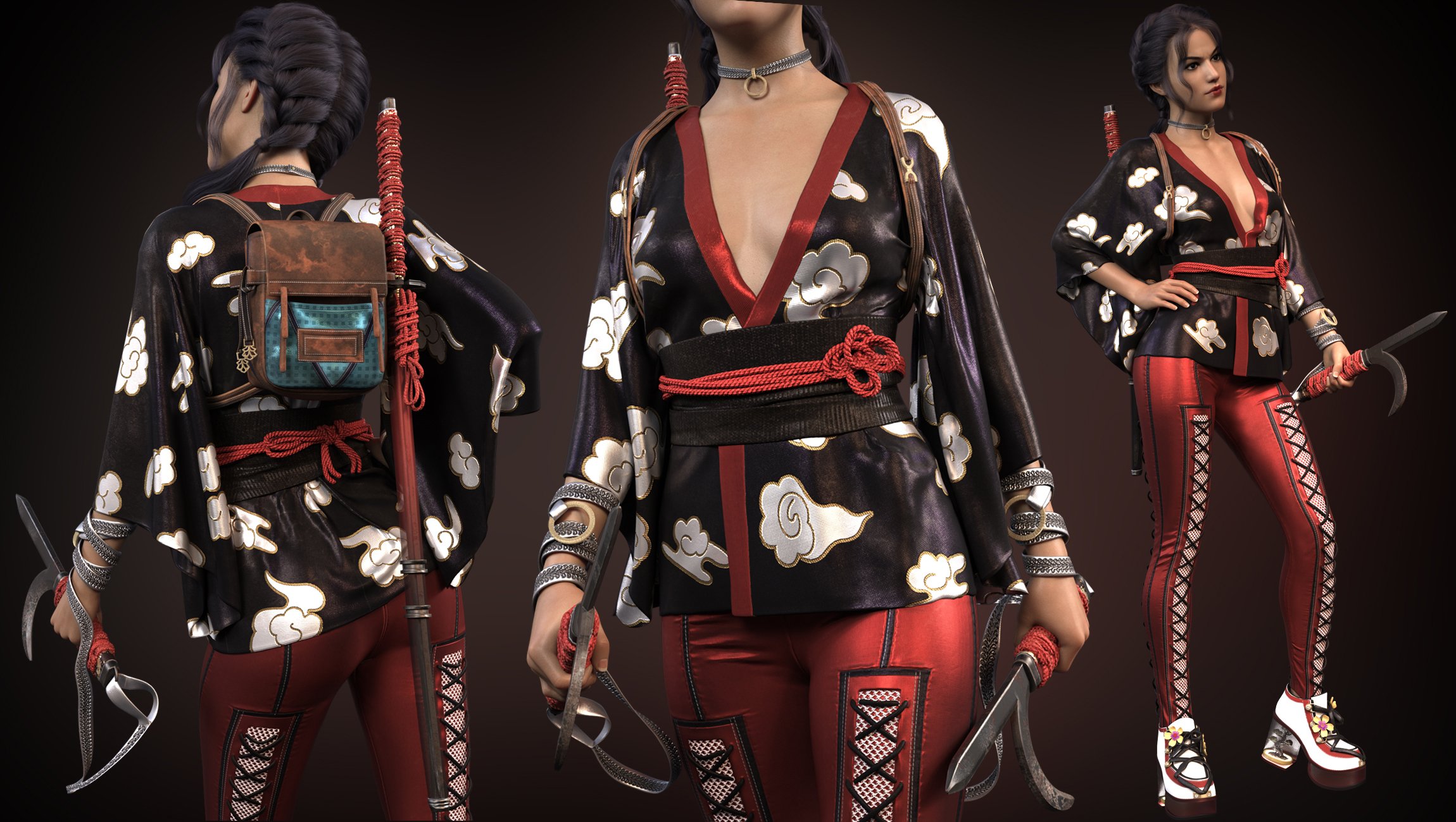 dForce Doku Sakura HD Outfit for Genesis 8 and 8.1 Females dForce Doku Sakura HD Outfit for Genesis 8 and 8.1 Females by: Luthbellina, 3D Models by Daz 3D