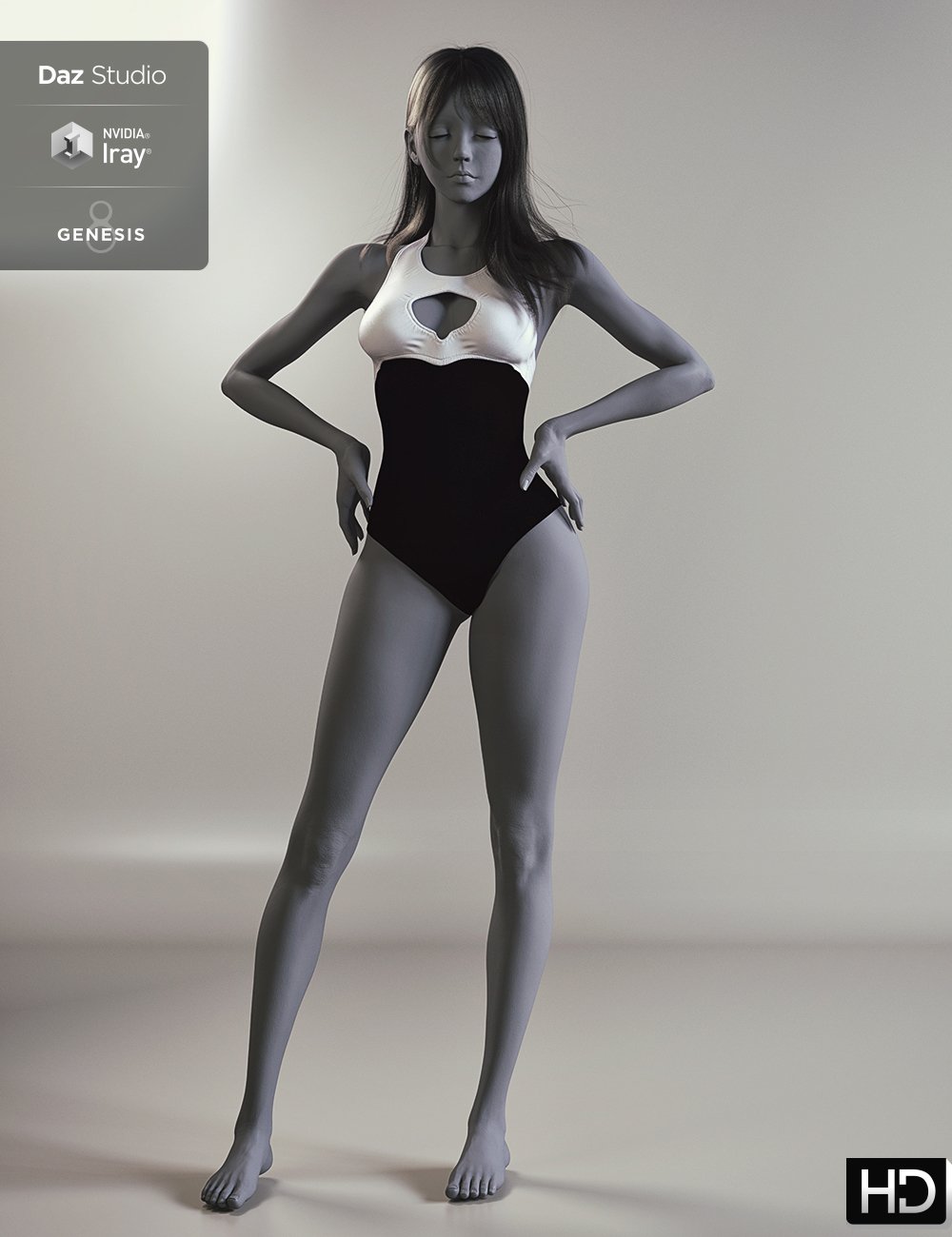 CNB DI Rainy Koo HD for Genesis 8.1 Female by: Cinnabar, 3D Models by Daz 3D