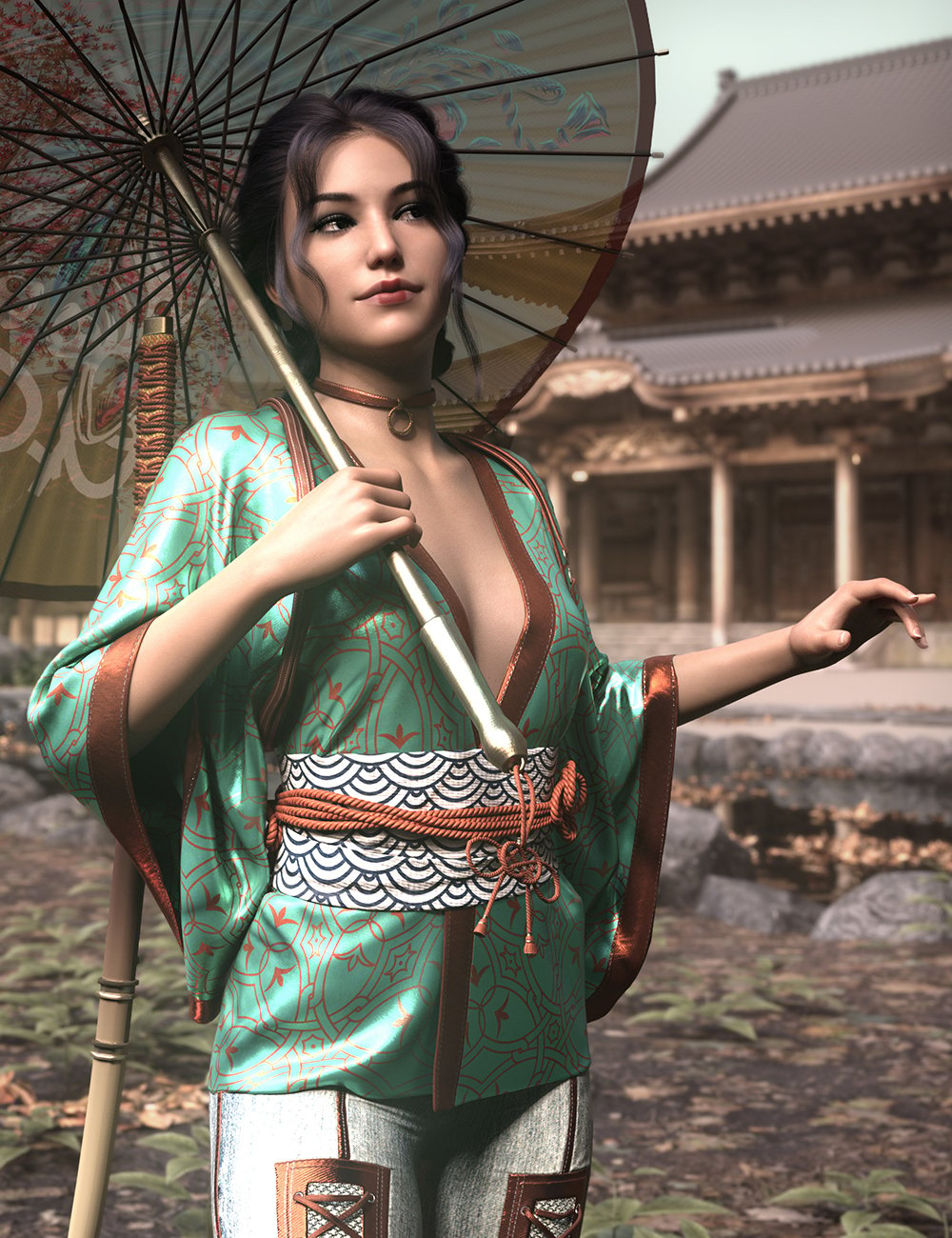 Doku Sakura HD Outfit Textures by: Luthbellina, 3D Models by Daz 3D