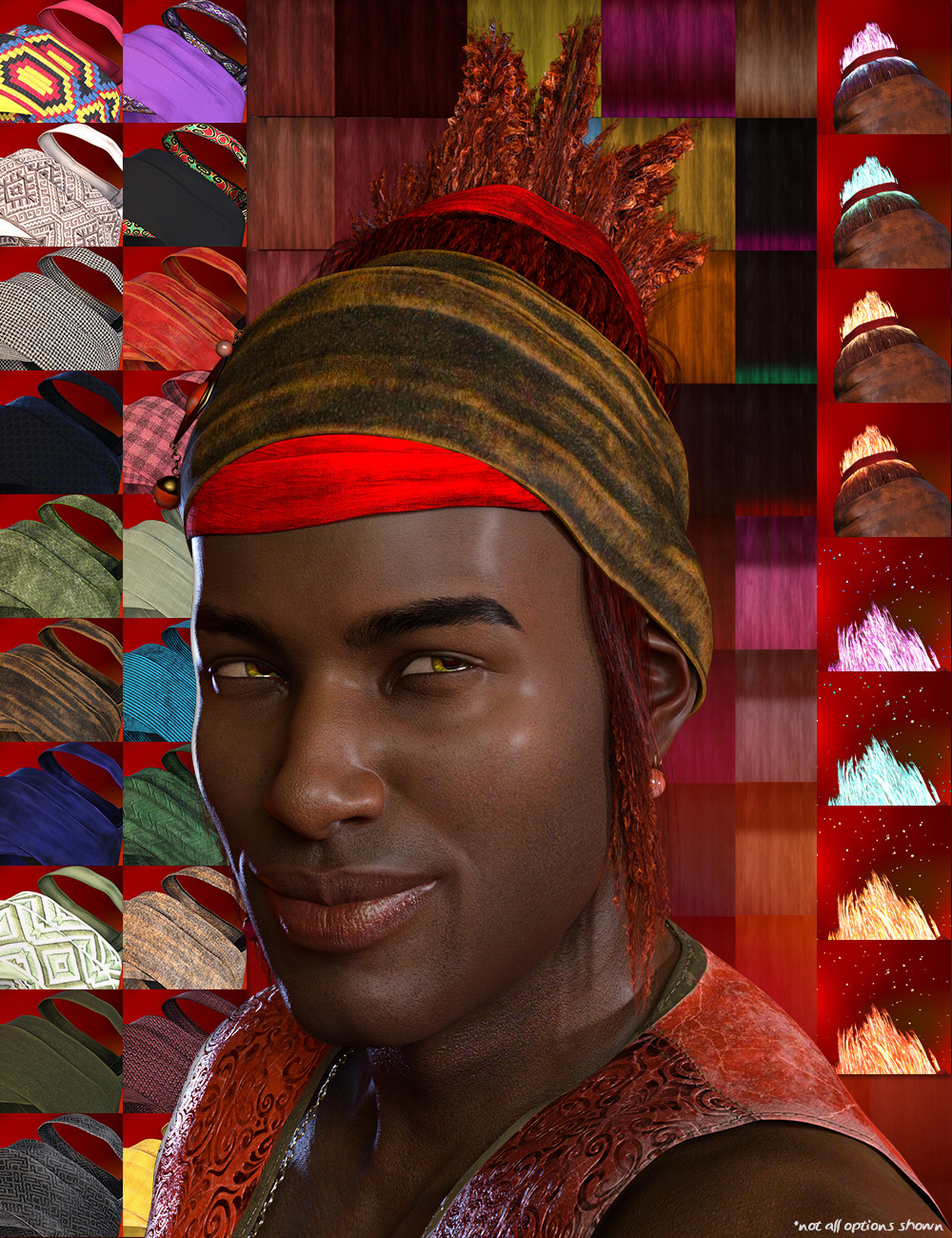 Flame Hair For Genesis 8 And 8 1 Male Daz 3D flame-hair-for-genesis-8-and-8-1-male-daz-3d
