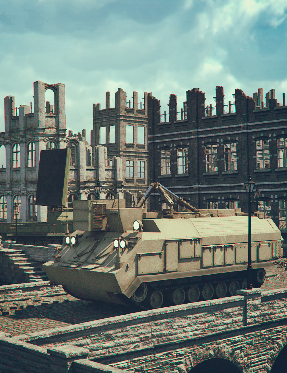 Army Radar Vehicle by: Mely3D, 3D Models by Daz 3D