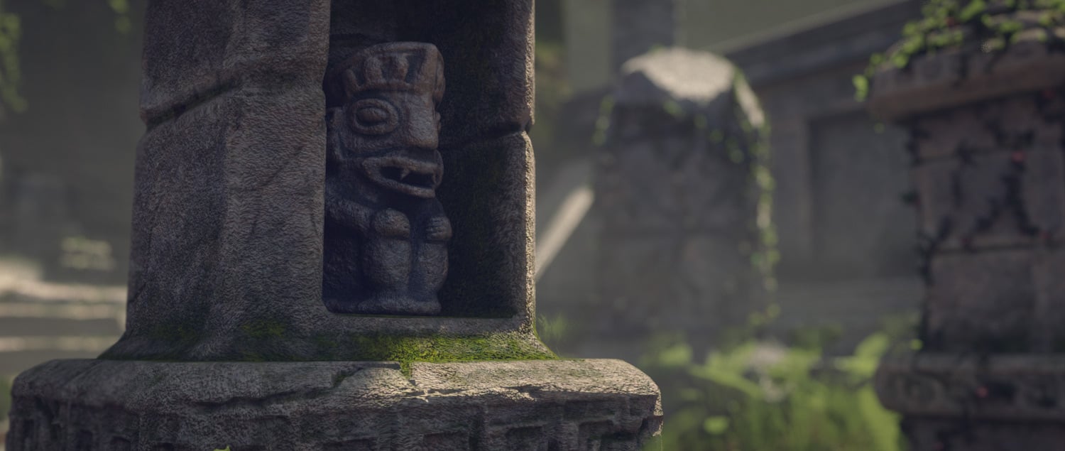 Secret Aztec Temple by: Dreamlight2 create HB, 3D Models by Daz 3D