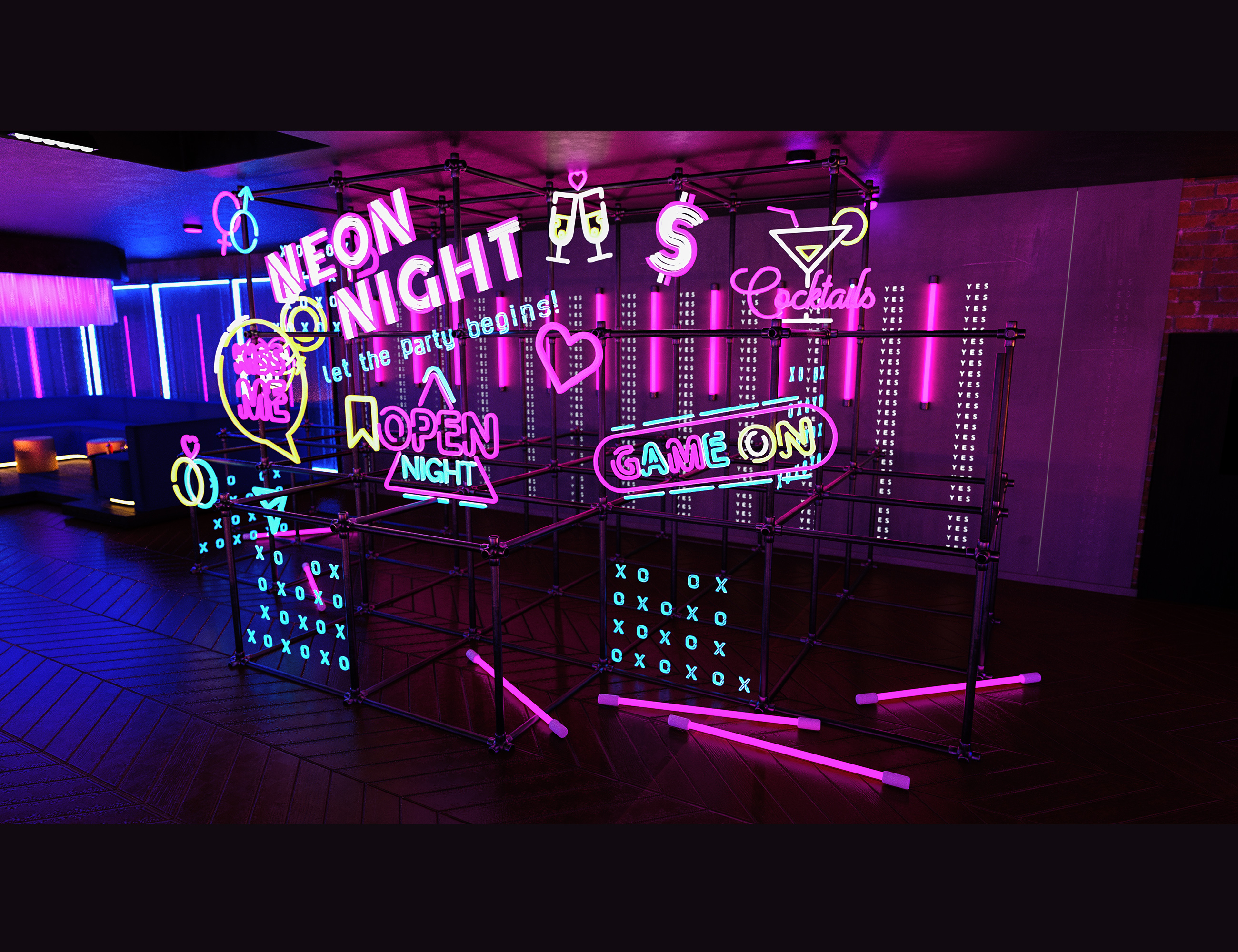 The Neon Bar Signs Daz 3d 5001