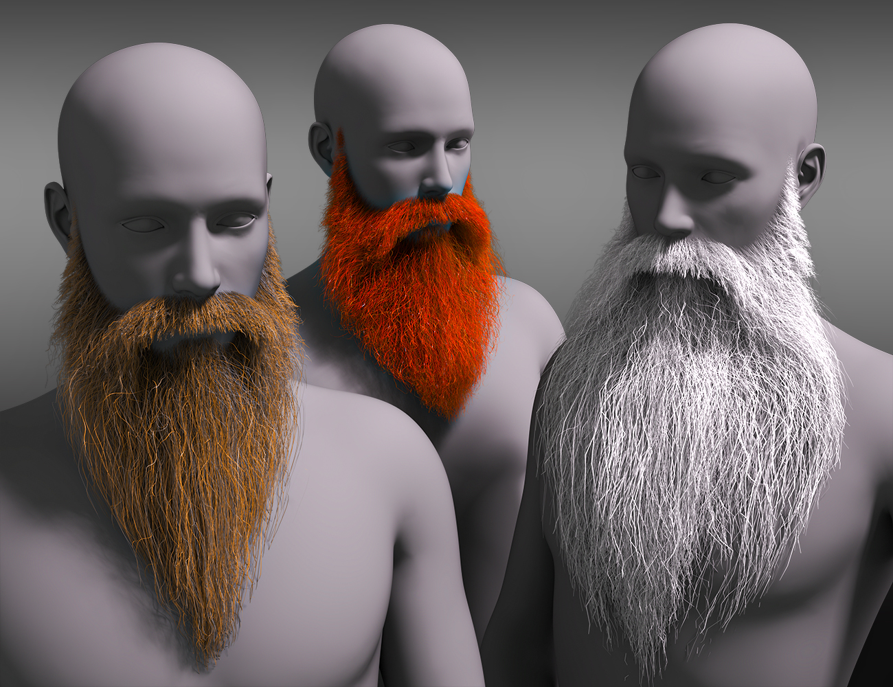 Wizard's Beard and Brows for Genesis 8.1 Males by: Laticis Imagery, 3D Models by Daz 3D