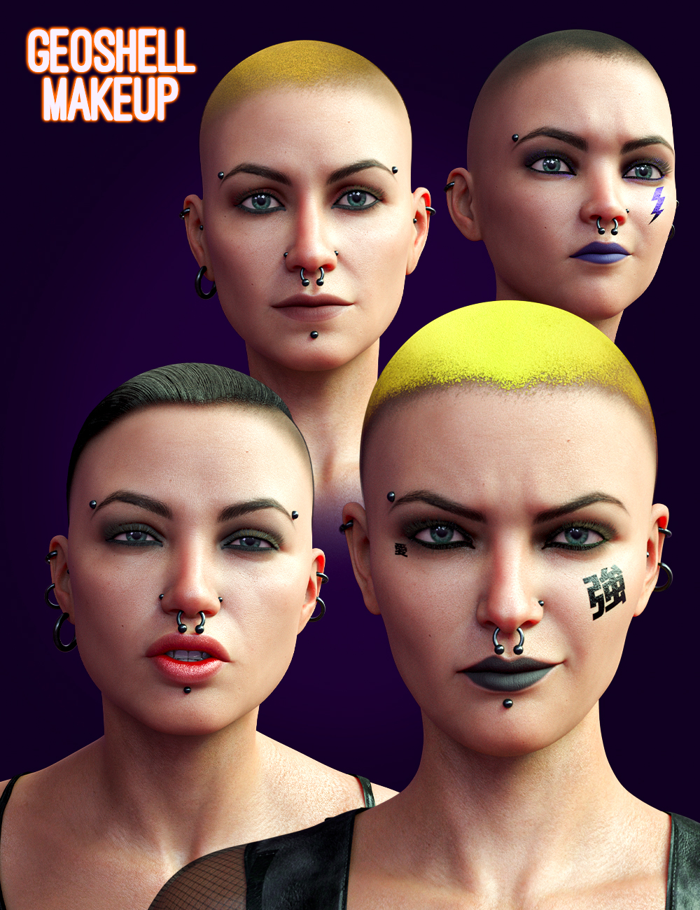 M3D Kira Short Hair and Accessories for Genesis 8 and Genesis 8.1 Females by: Matari3D, 3D Models by Daz 3D