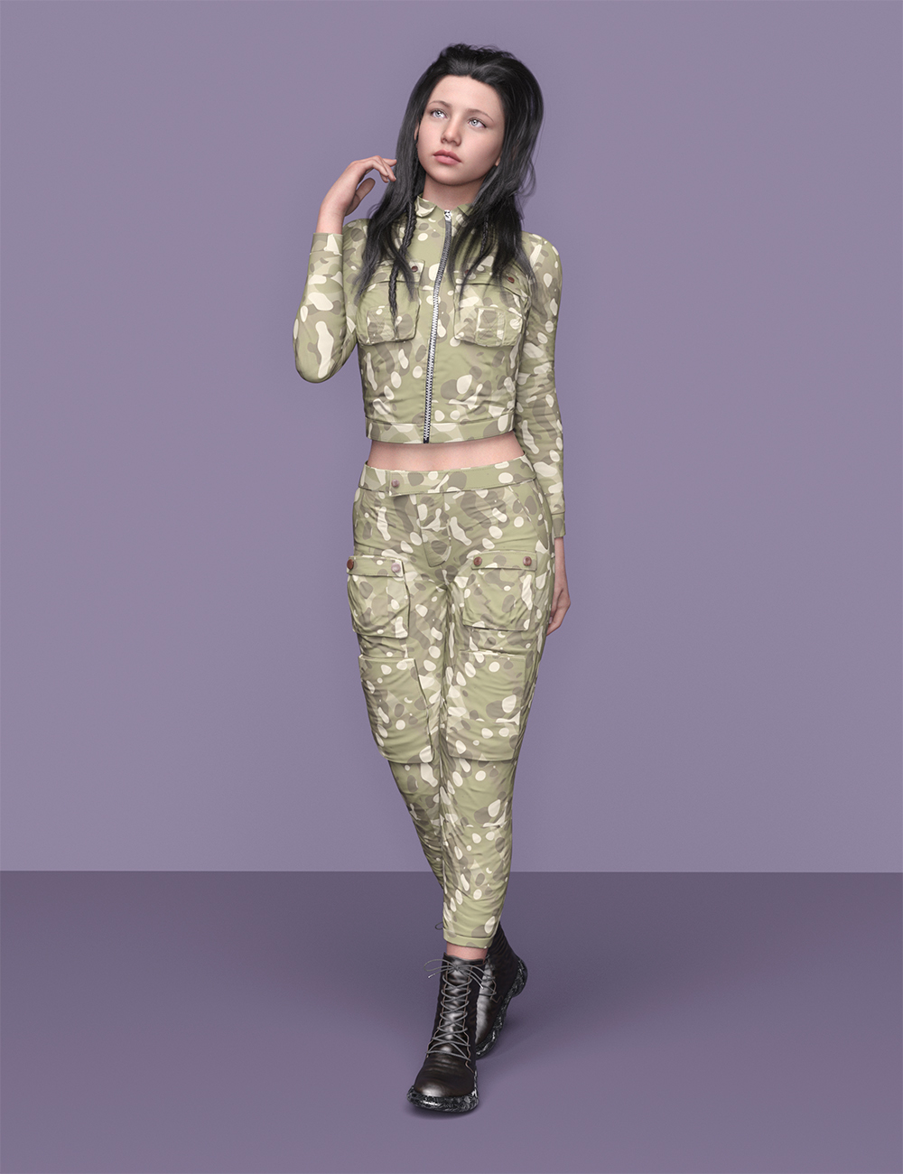 HH Suit for 8.1 Females by: Sprite, 3D Models by Daz 3D