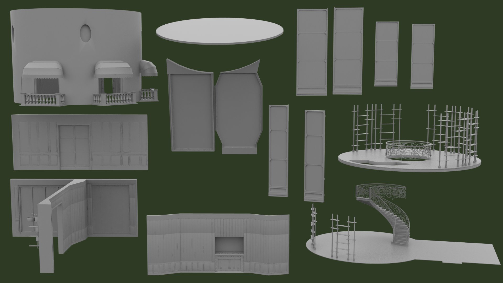 Parisian Dome by: clacydarch3d, 3D Models by Daz 3D