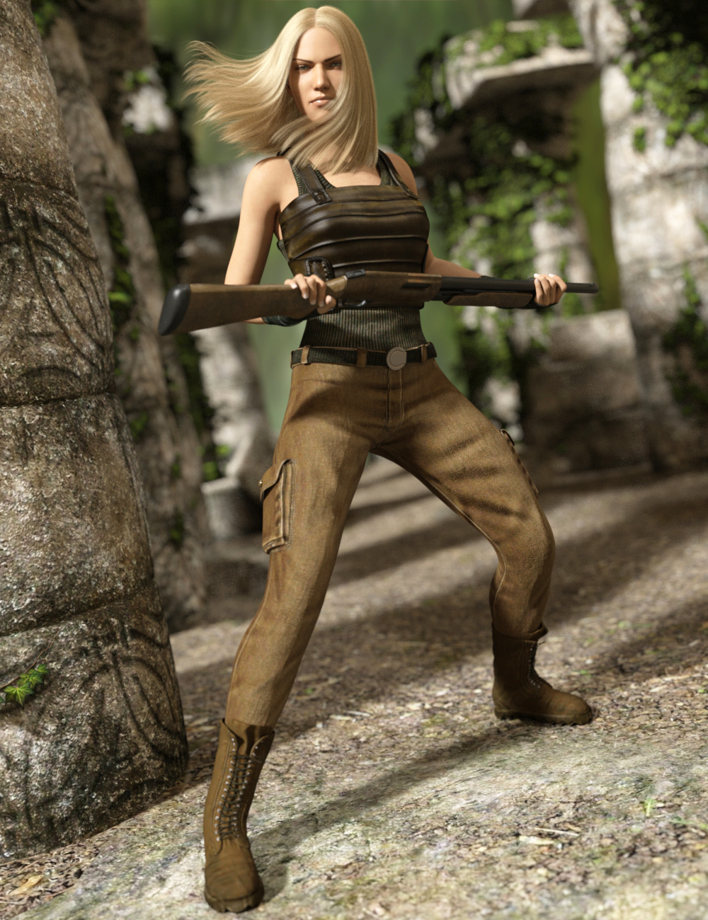 Bounty Hunter for Genesis 8 Females by: Larisha, 3D Models by Daz 3D