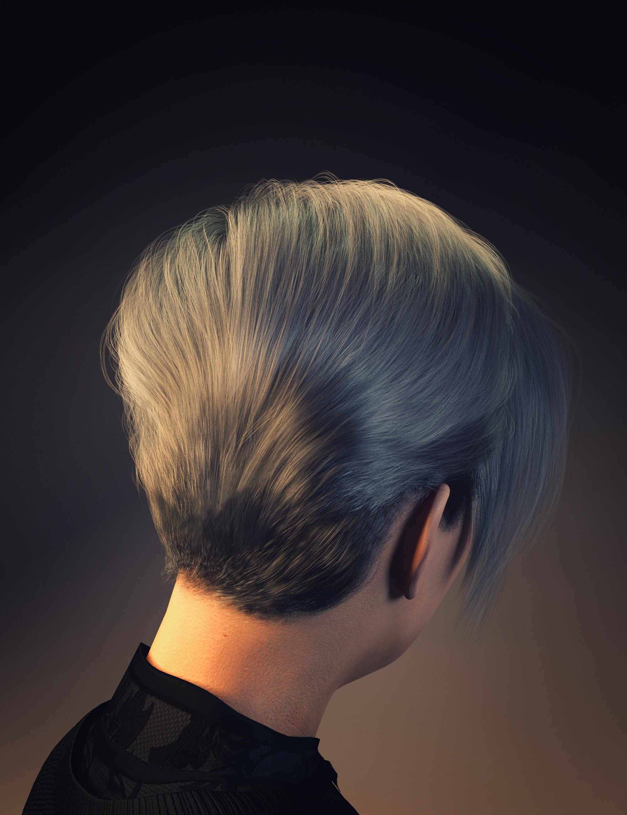 FE Waterfall Short Hair for Genesis 8 Female by: FeSoul, 3D Models by Daz 3D