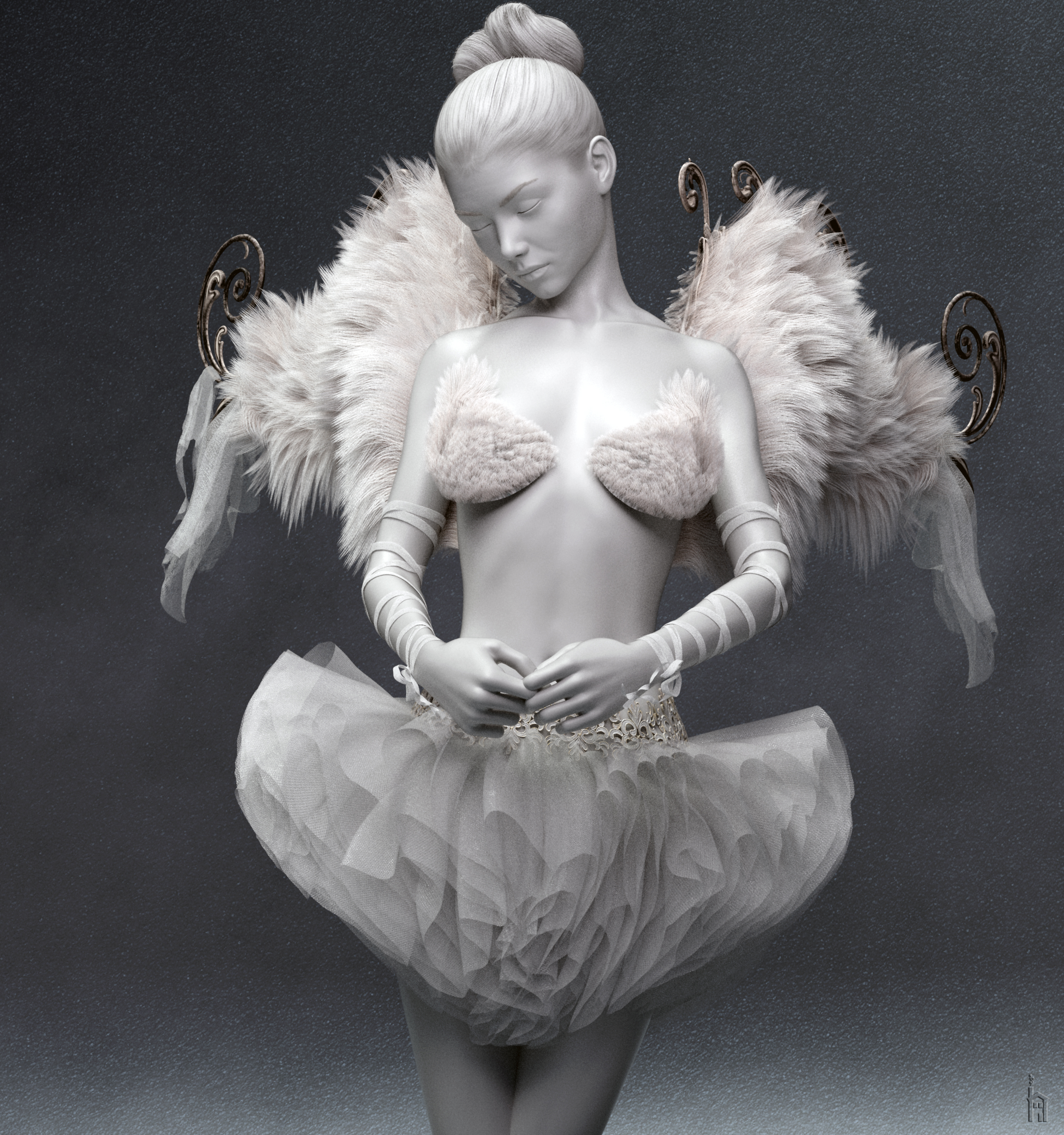 SWAN Dance Costume Kit for Genesis 8 and 8.1 Females SWAN Dance Costume Kit for Genesis 8 and 8.1 Females by: The Row House, 3D Models by Daz 3D